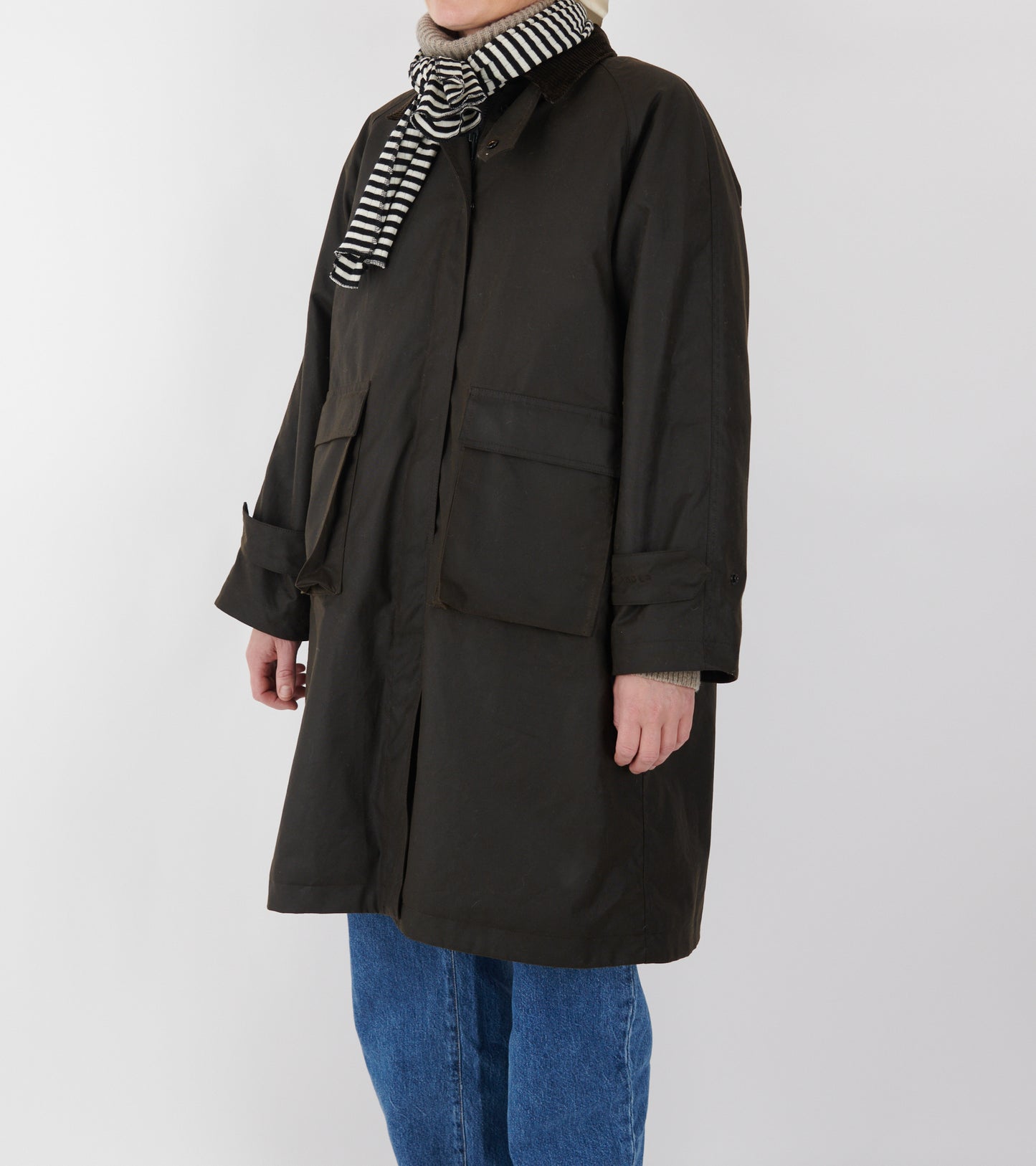 Oilskin Coat Dark Brown