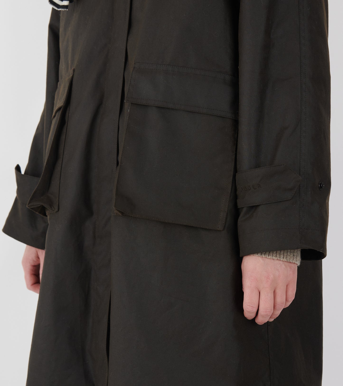 Oilskin Coat Dark Brown