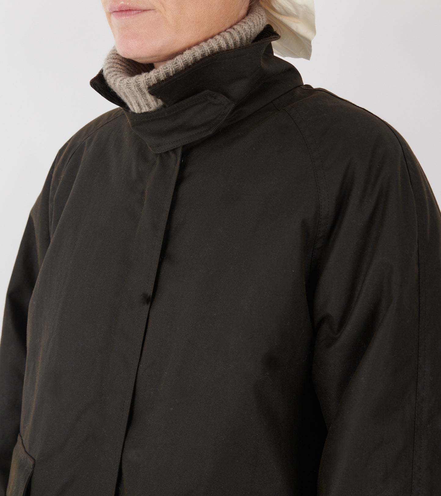 Oilskin Coat Dark Brown