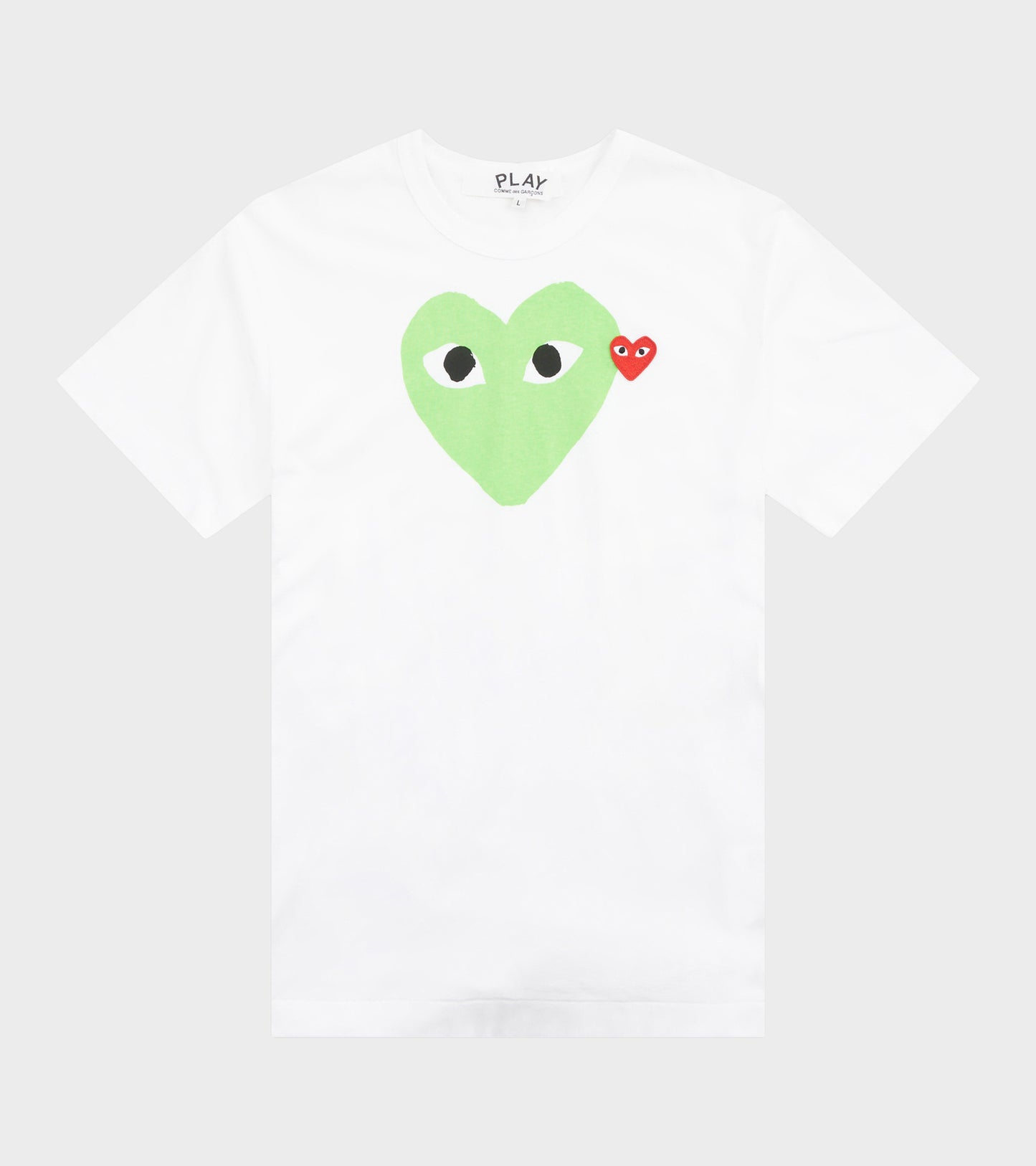 U Big Green Heart T-shirt White