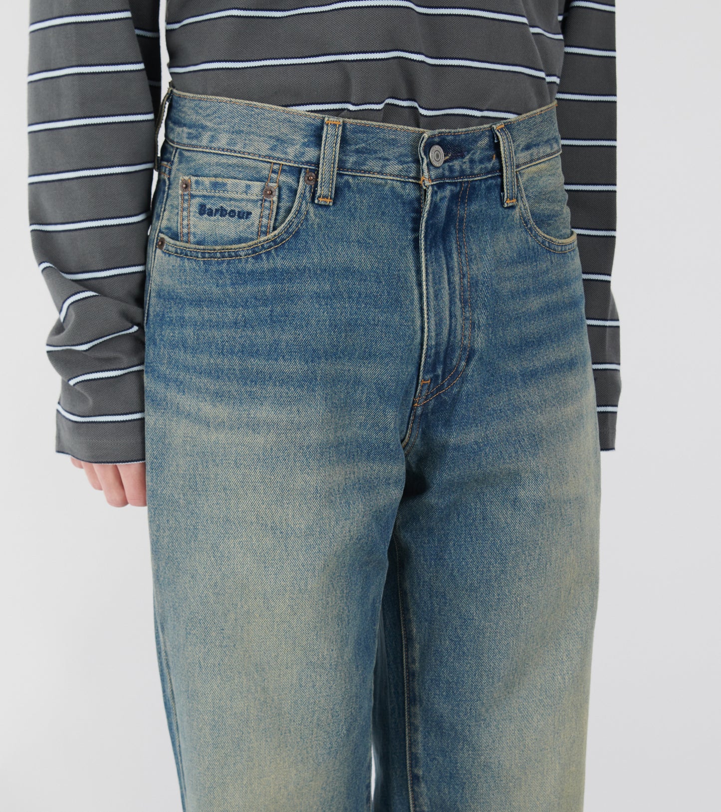 568 Loose Jeans Dark Worn