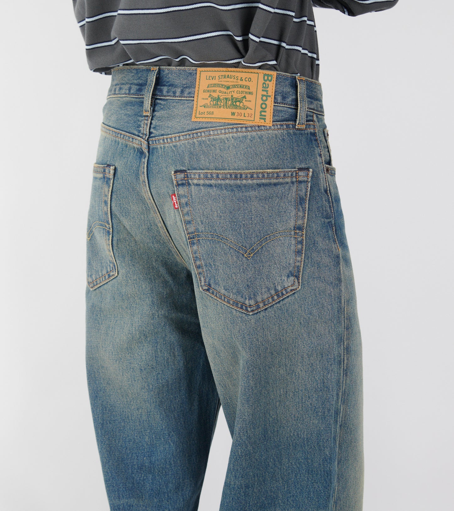 568 Loose Jeans Dark Worn