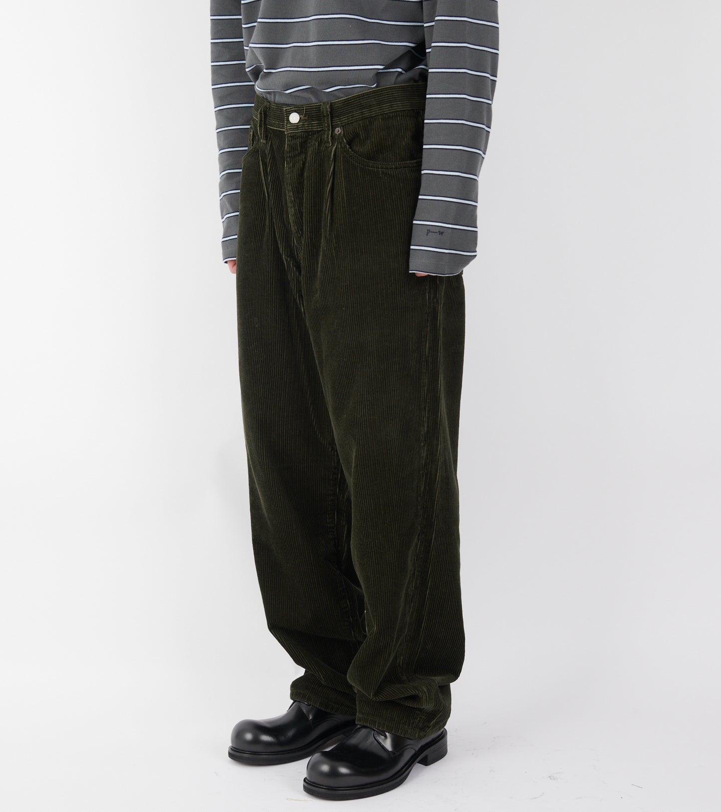 Pleated Corduroy Pants Rosin
