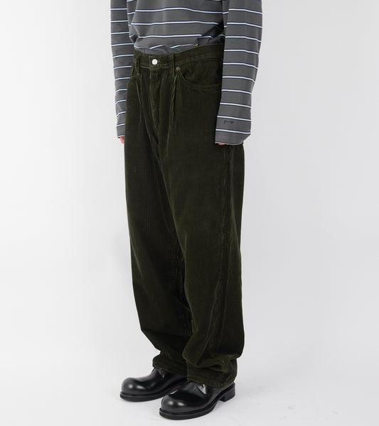 Pleated Corduroy Pants Rosin