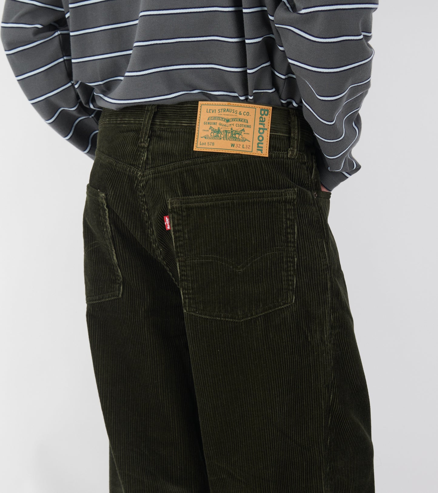 Pleated Corduroy Pants Rosin