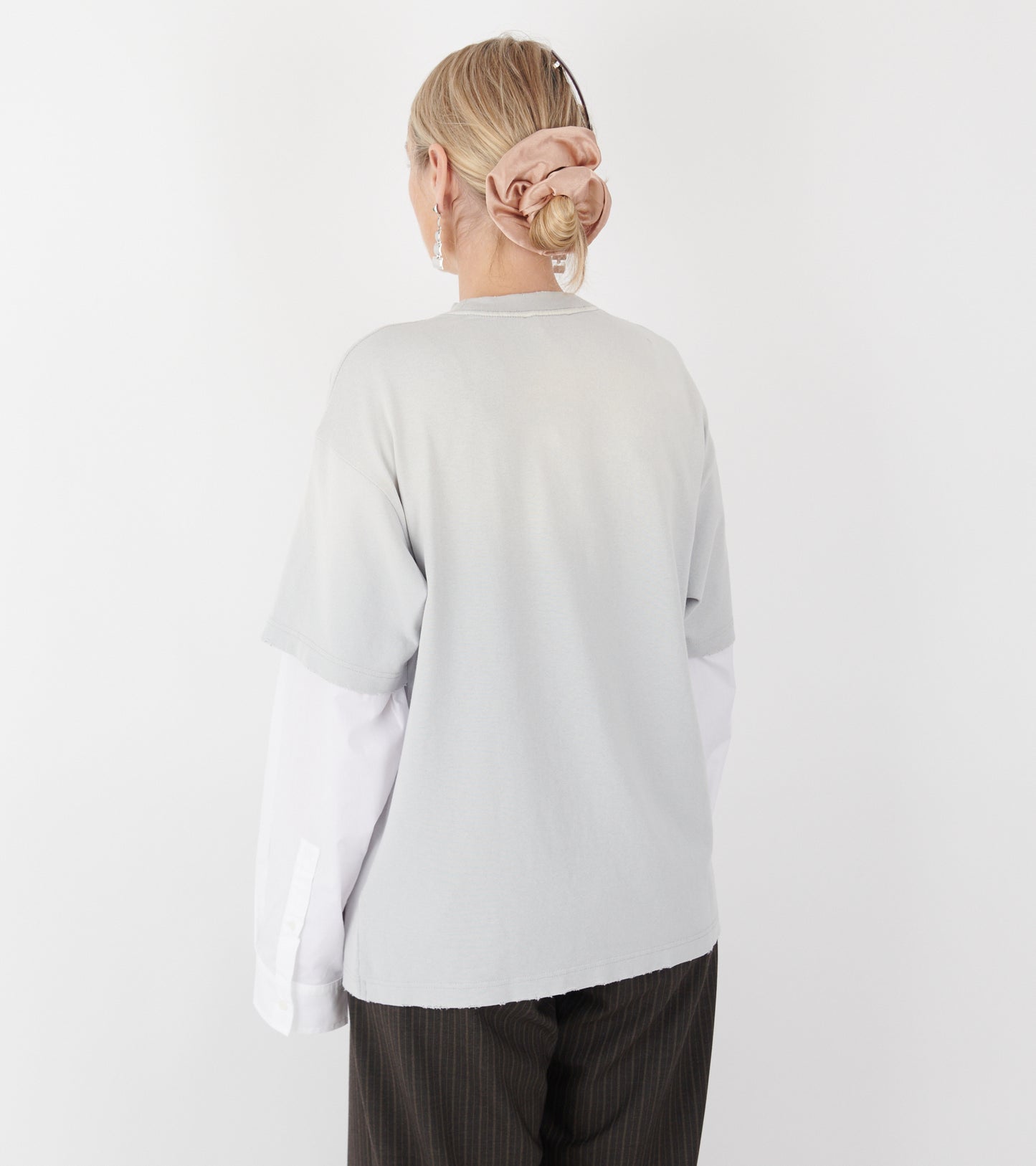 Layered Logo T-shirt Light Blue