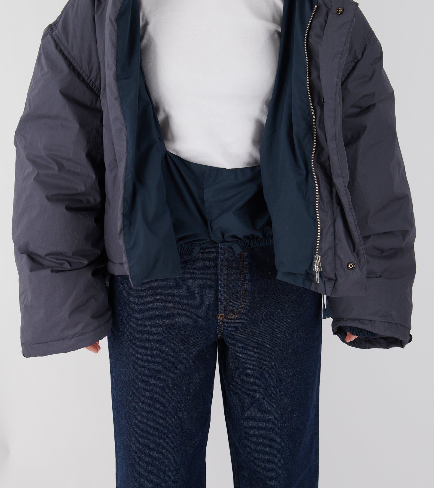 Organic Cotton Ripstop Puffer Navy