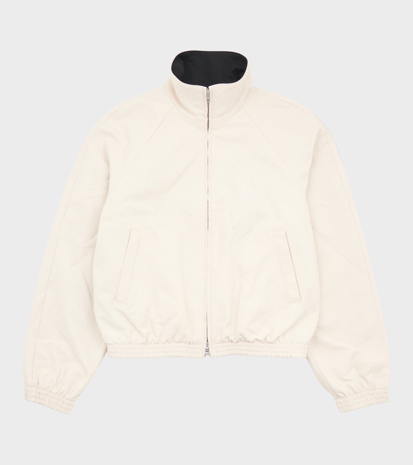 Zip Up Logo Jacket Light Taupe
