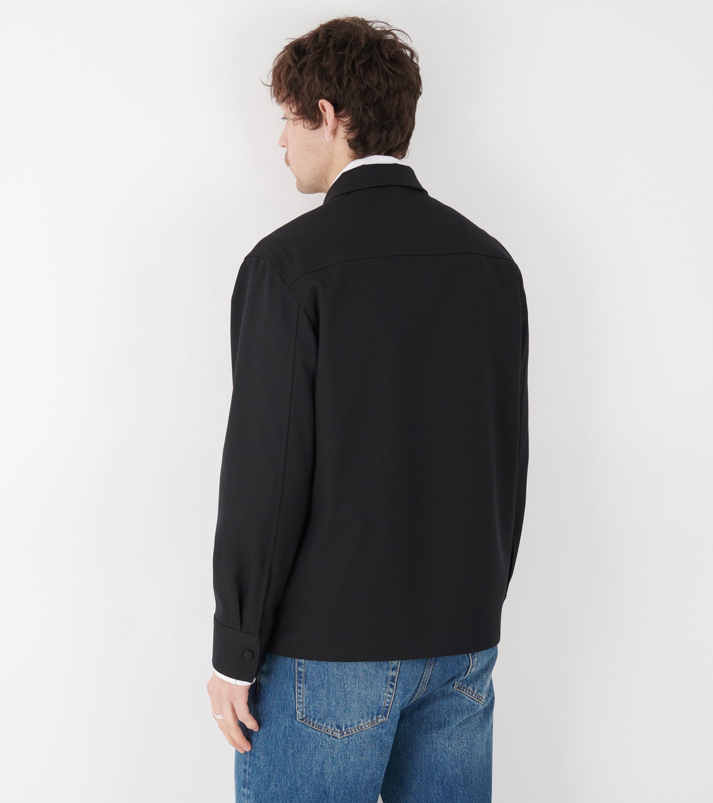 Zip Overshirt Black