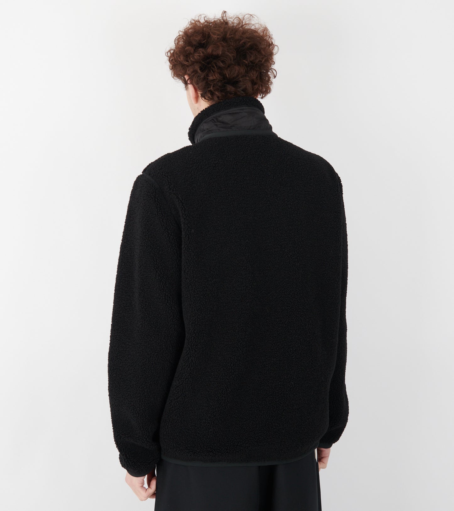 Teddy Zip Up Sweatshirt Black