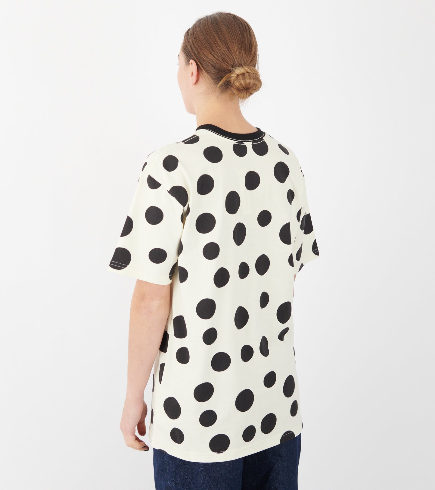 Jina Unisex T-shirt Black Dots