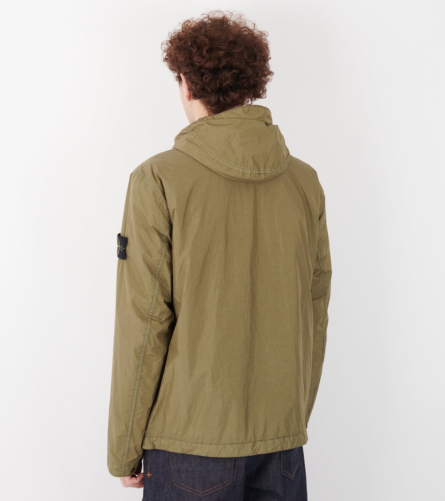 Garment Dyed Crinkle Reps NY Jacket Khaki Olive