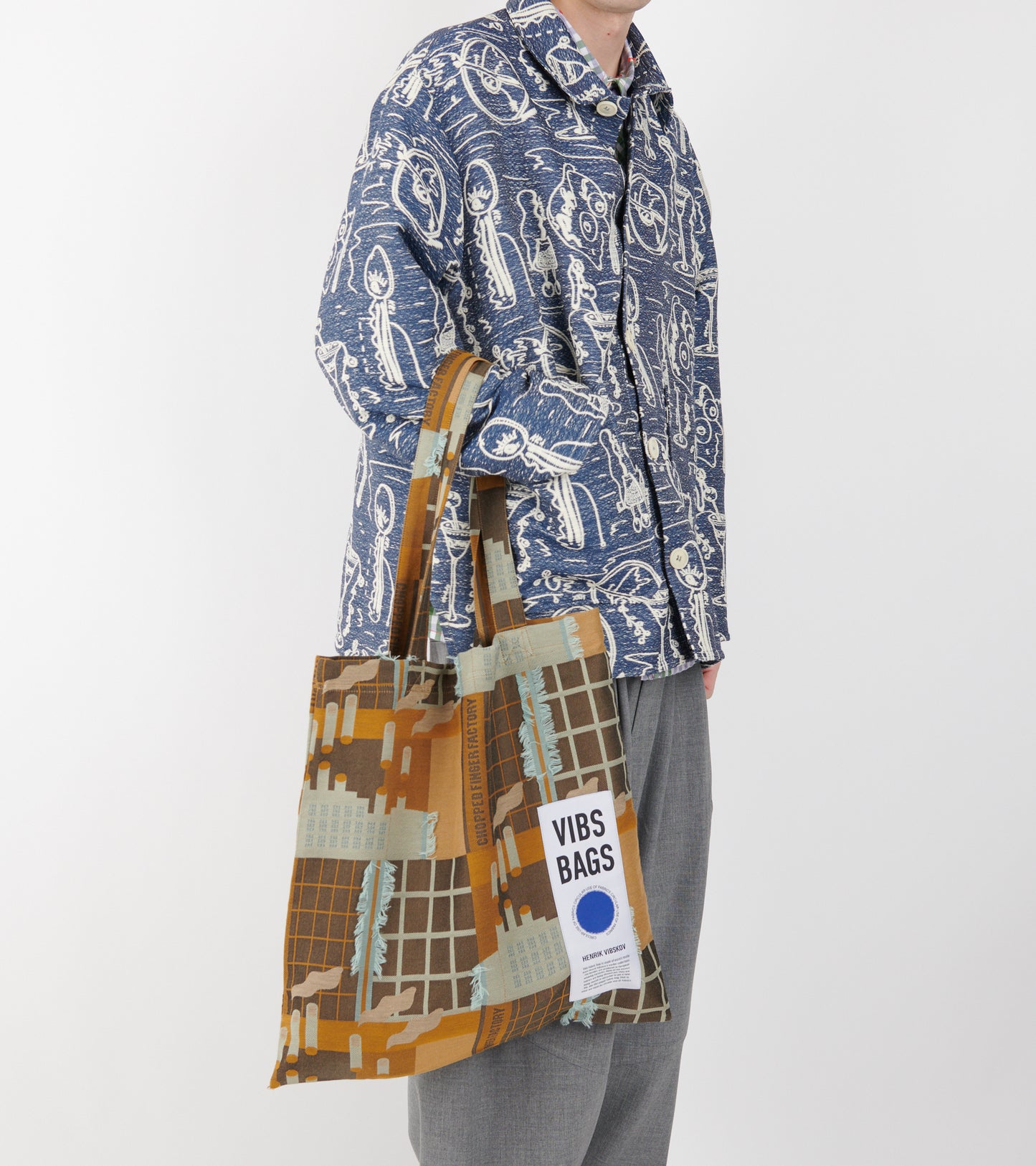 Vibs Upcycled Tote Bag Spice Finger Factory