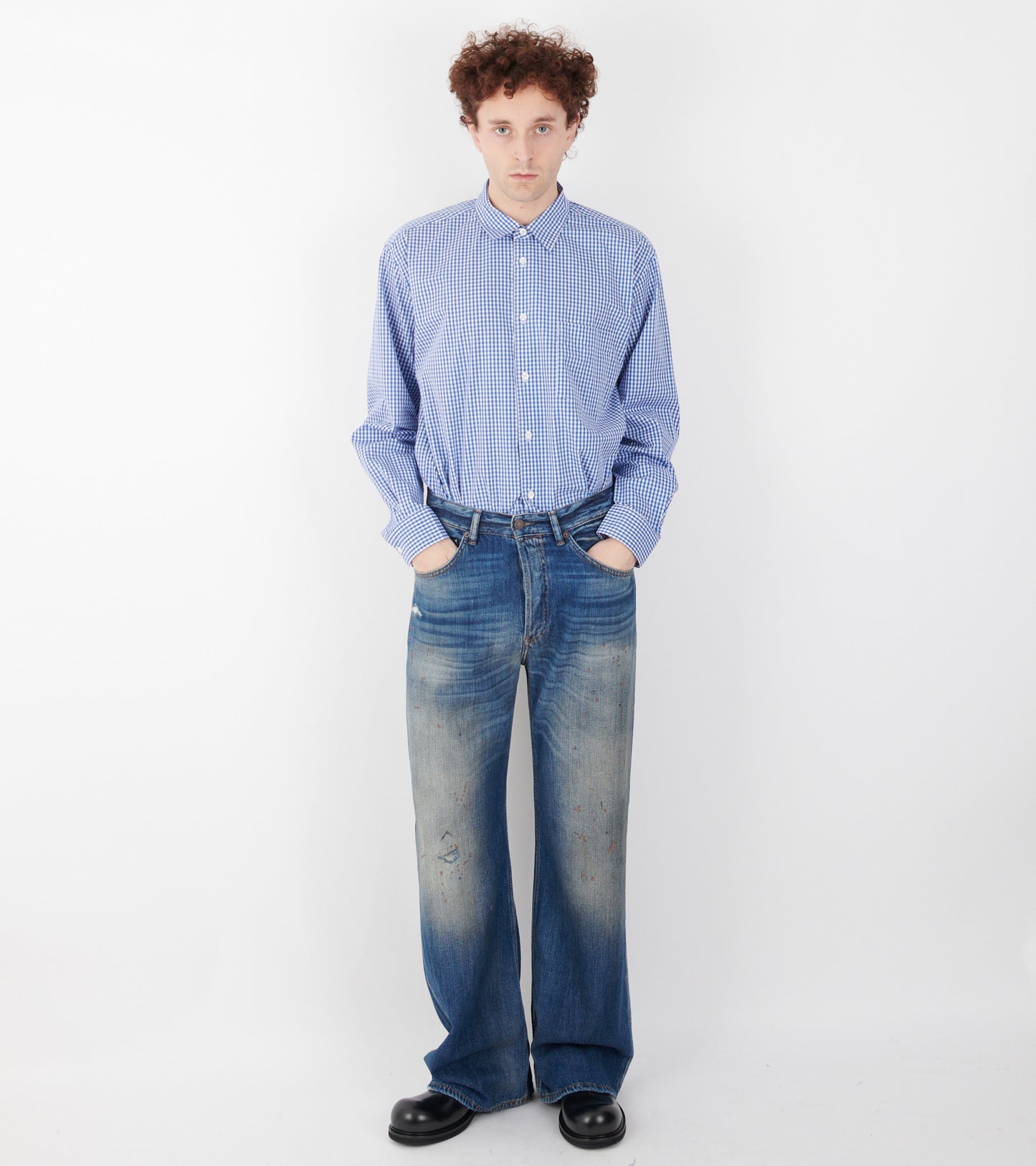 Check Shirt Cobalt Blue/White