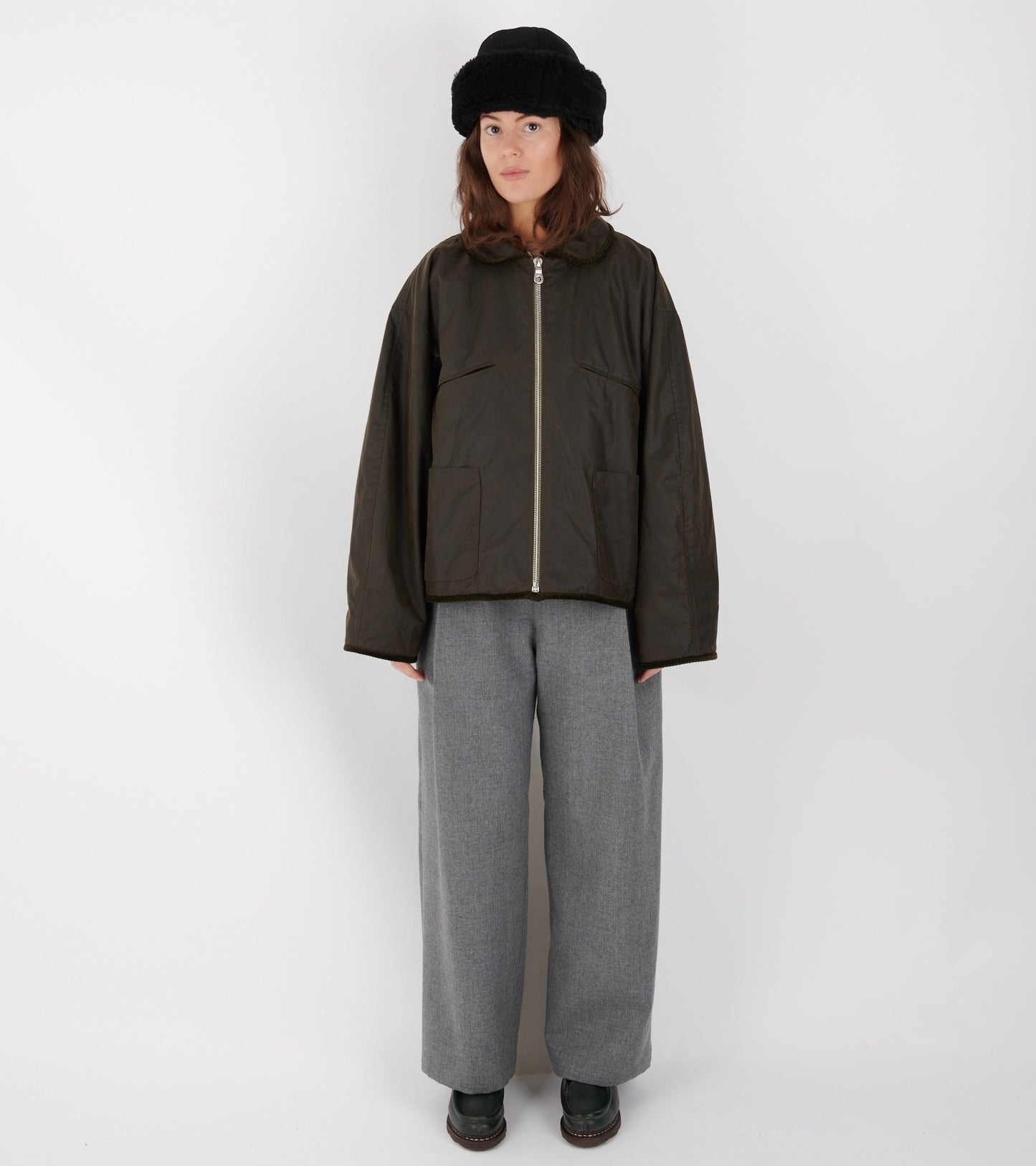 British Oilskin Flying Jacket Olive