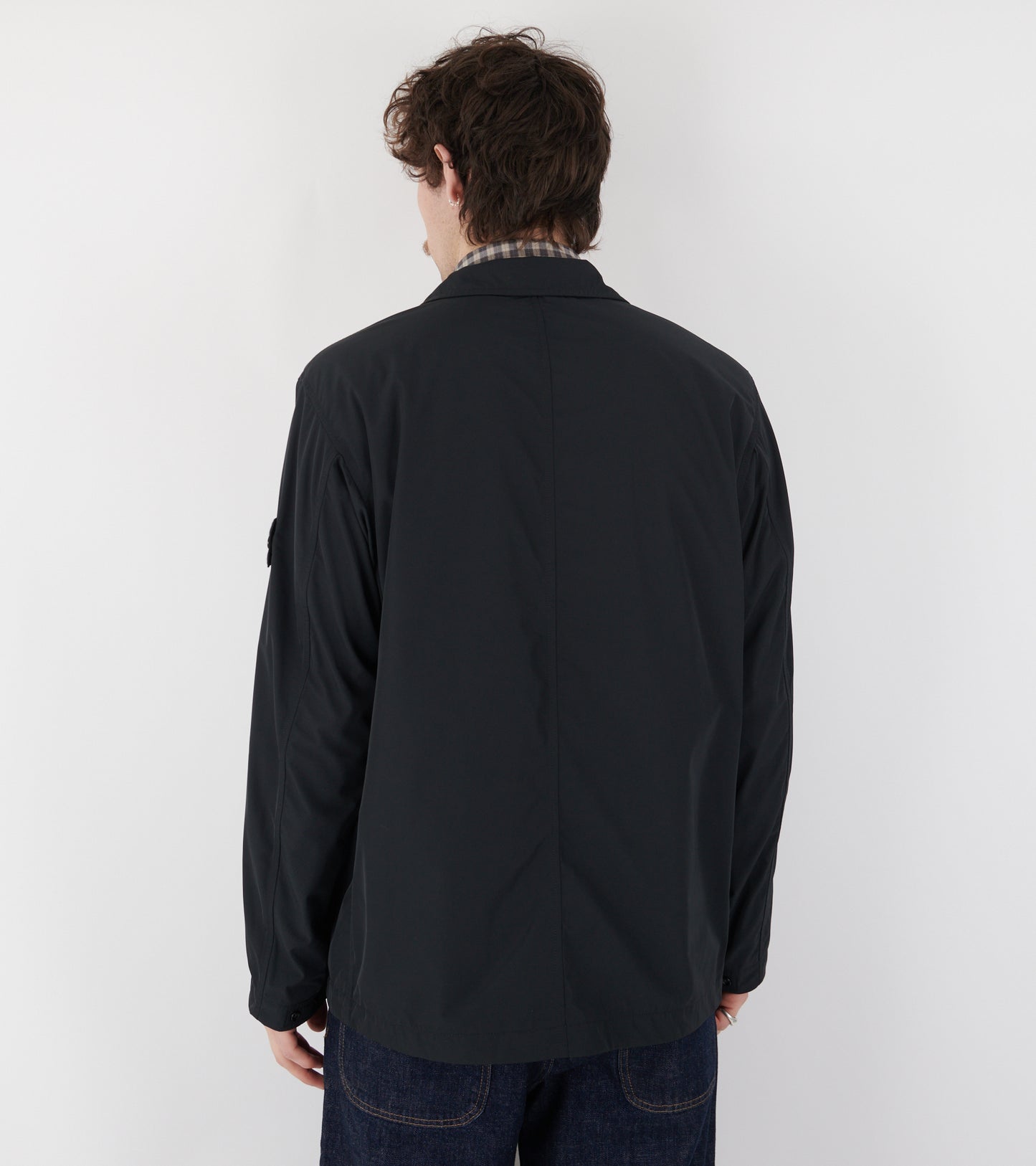 Micro Twill Jacket Black