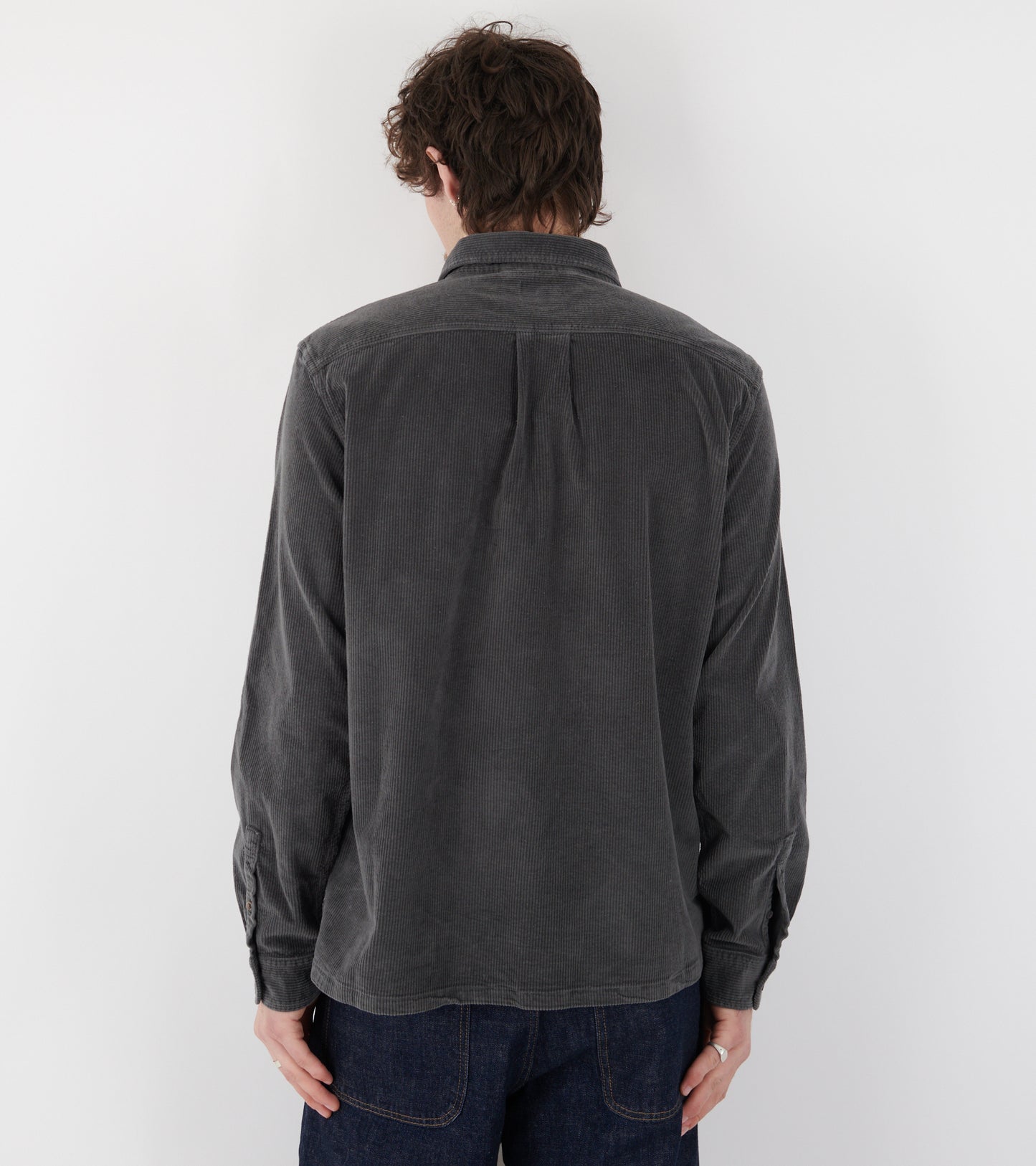 Corduroy Pocket Shirt Dark Grey