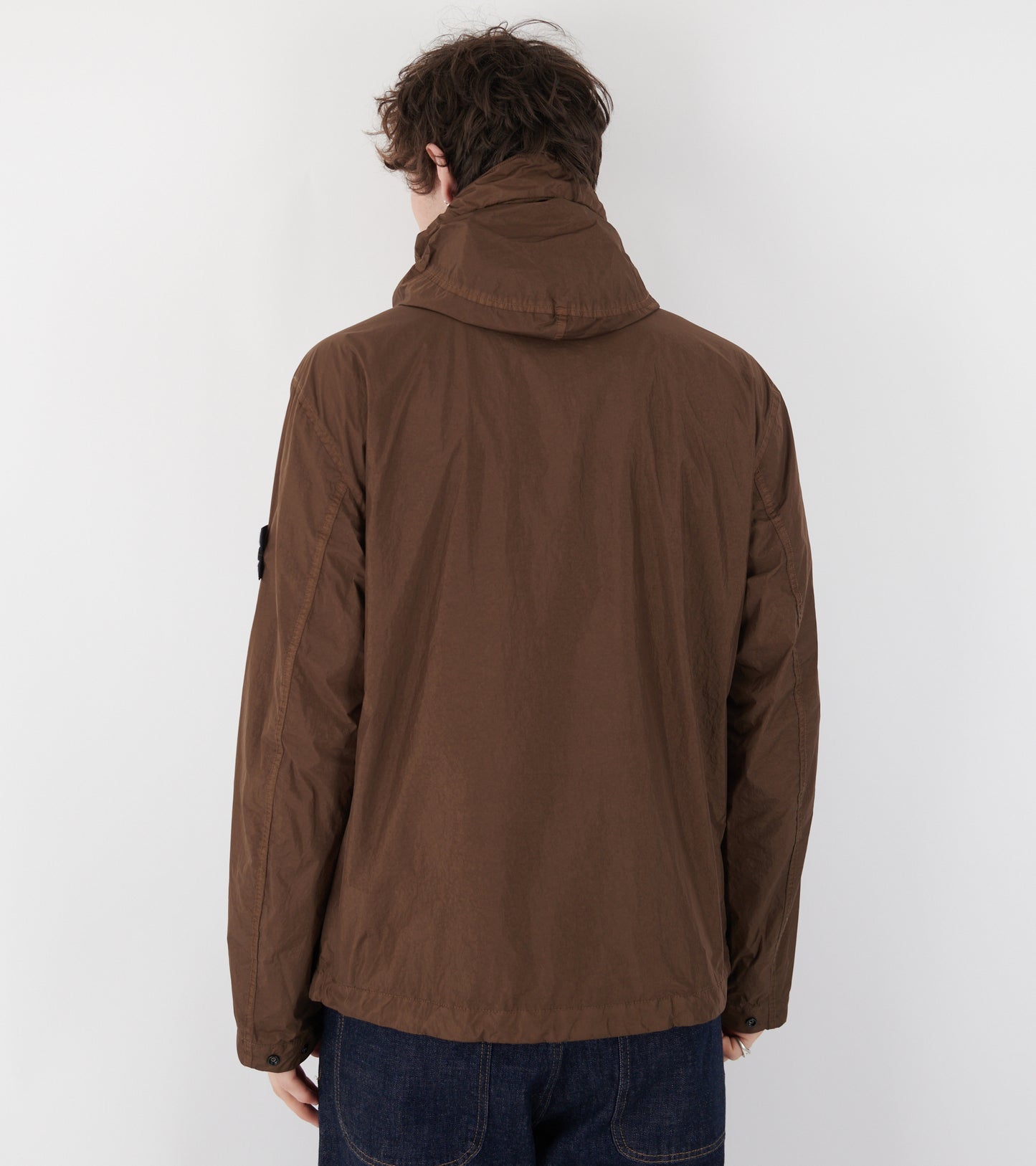 Garment Dyed Crinkle Reps NY Jacket Brown