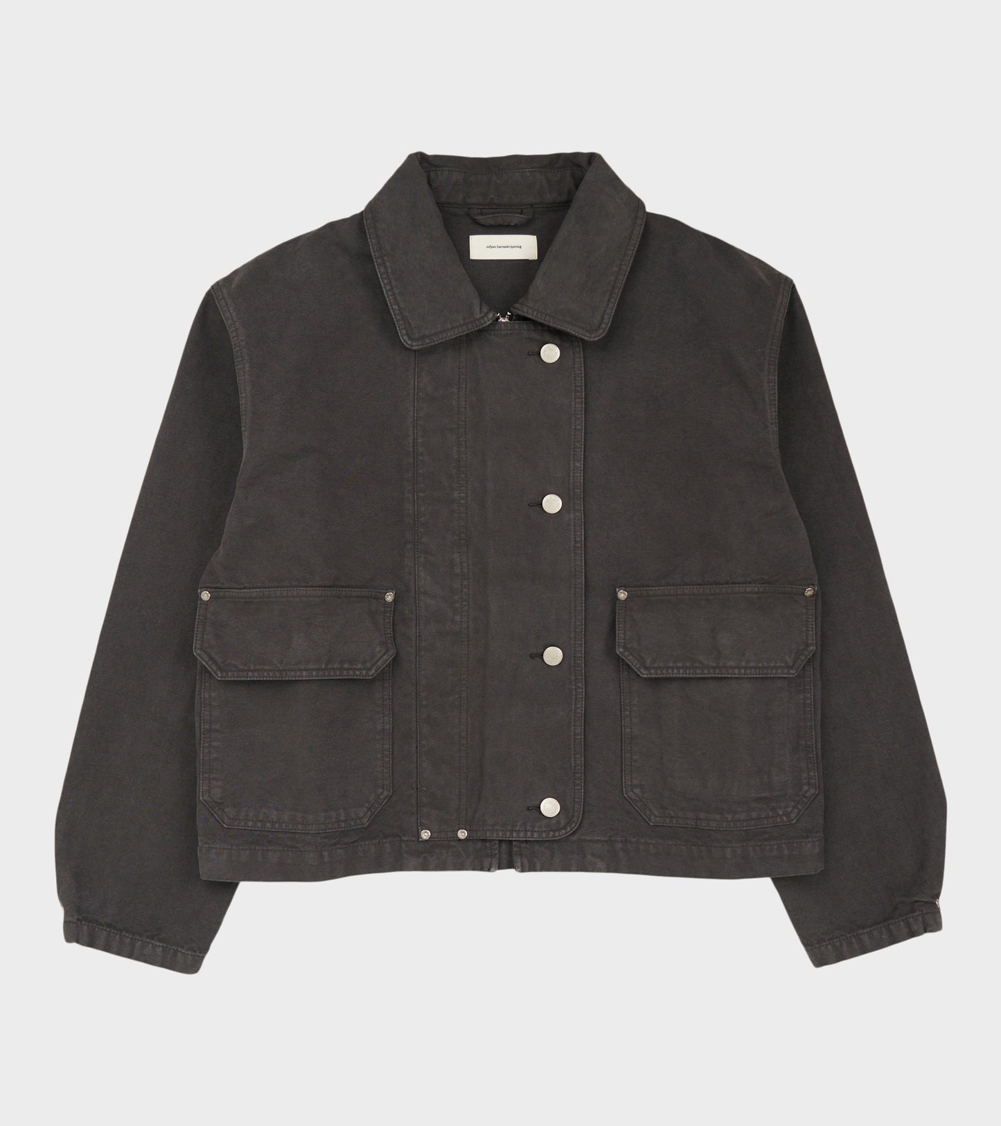 Courier Jacket Washed Grey Canvas