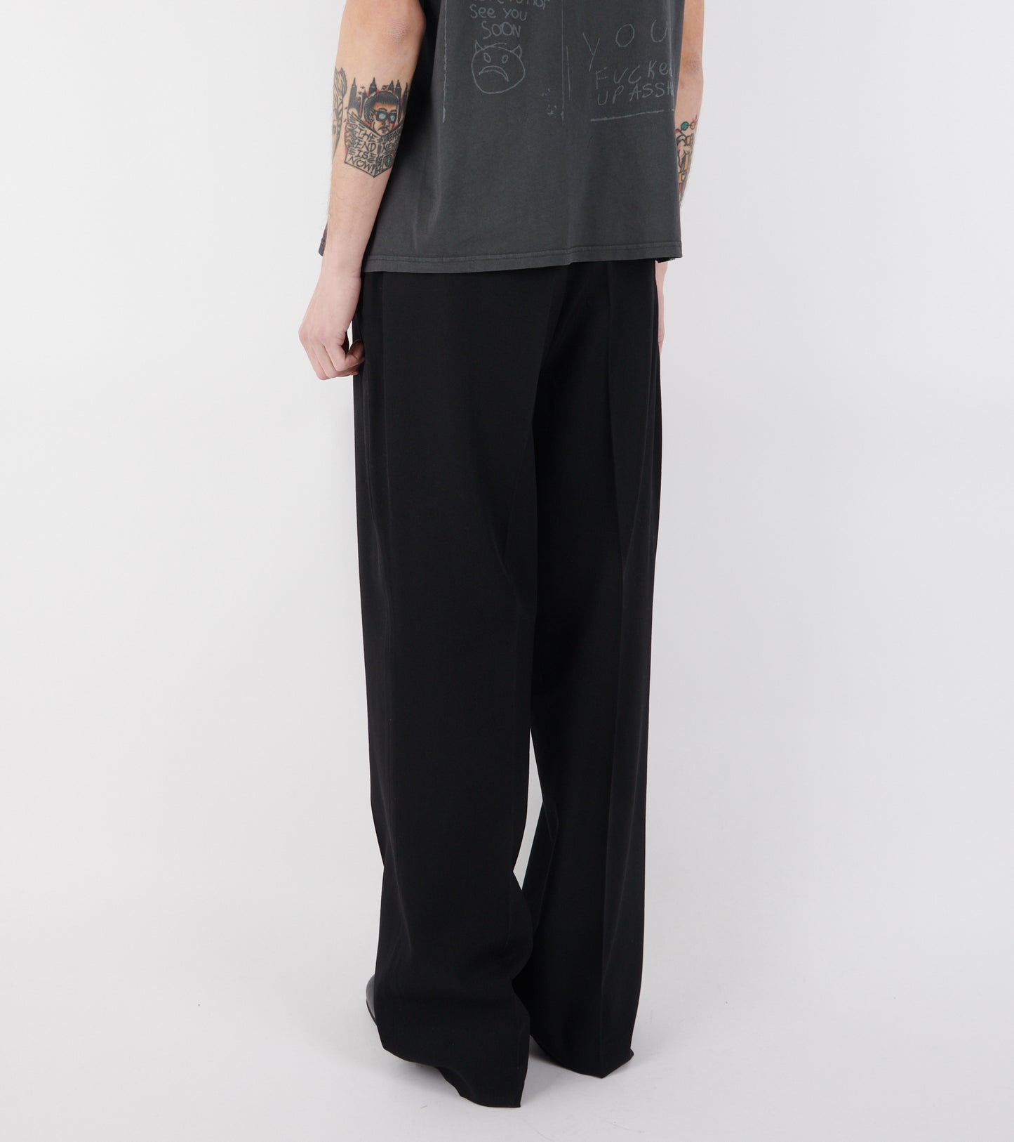 Borrowed Chino Coarse Black Gabardine