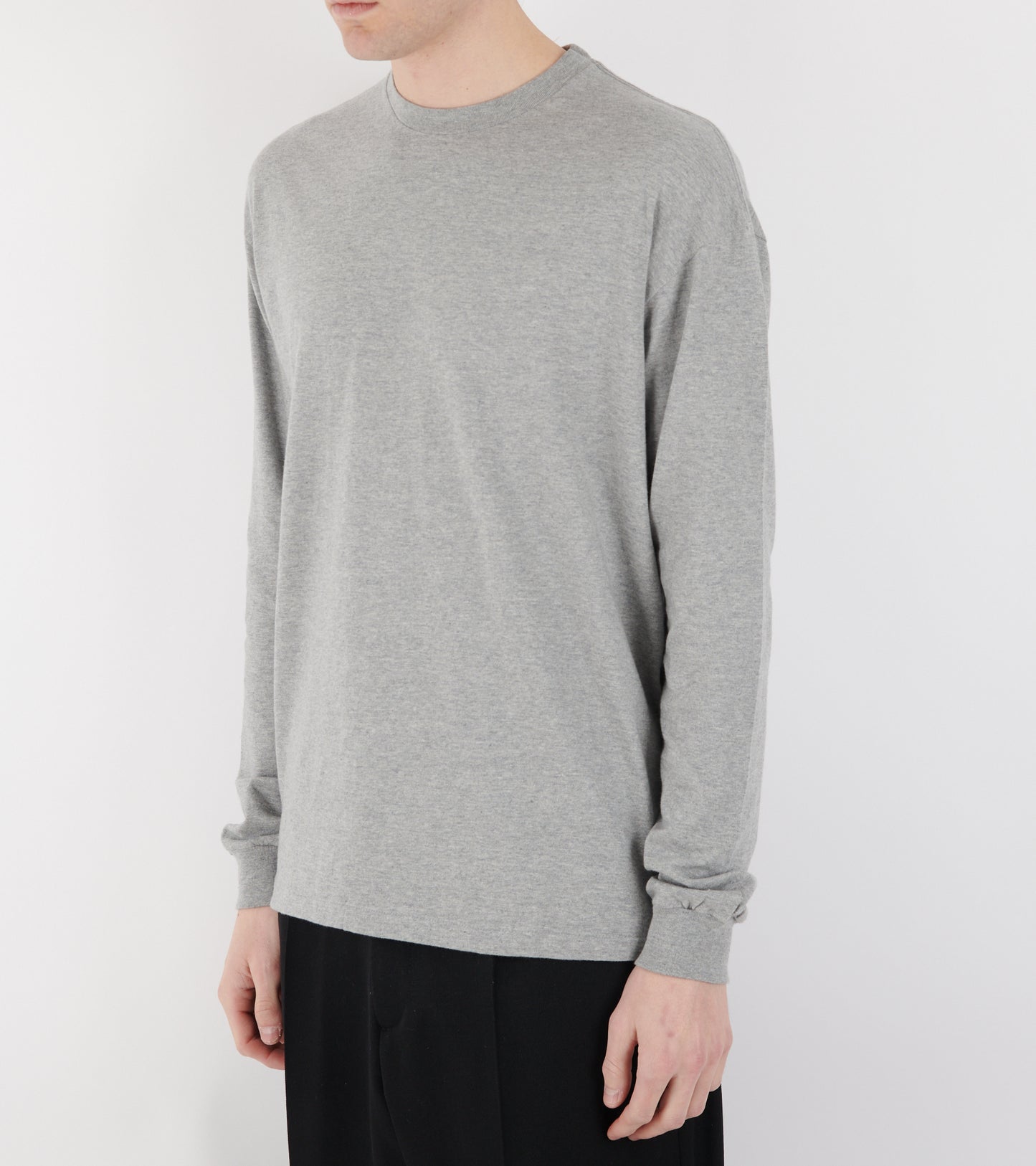 Seamless L/S Tee Top Gray