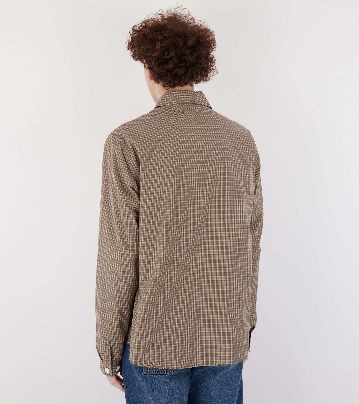 Another Zip Shirt 1.0 Khaki/Brown Check