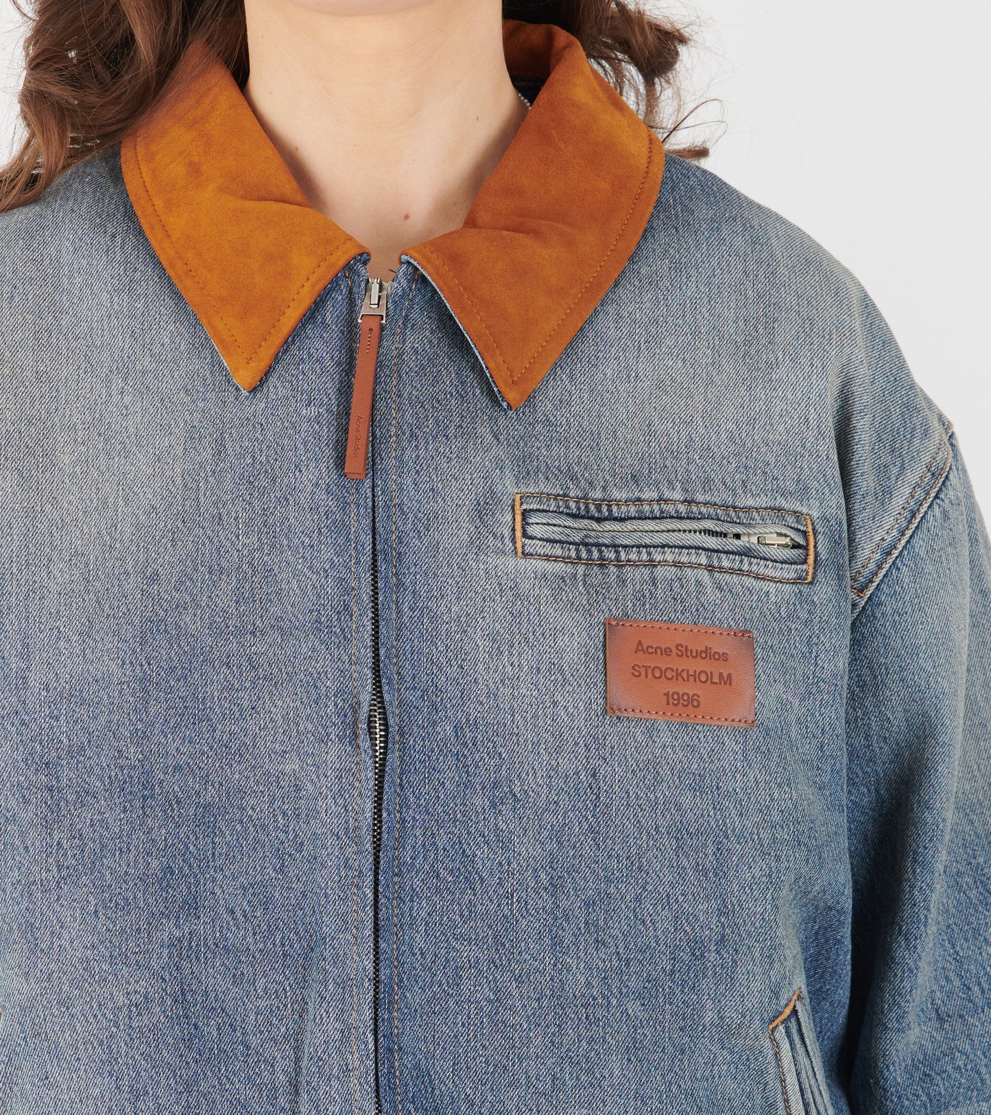 Denim Bomber Blouson Mid Blue