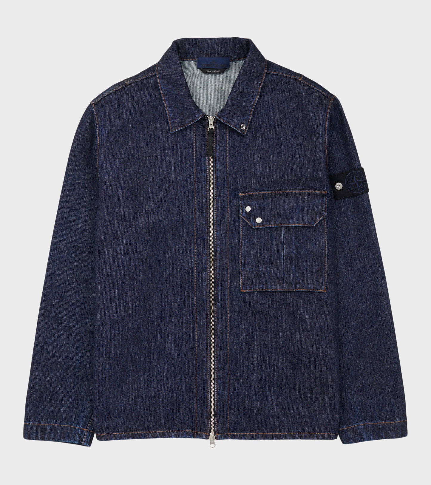 Denim Zip Jacket Blue