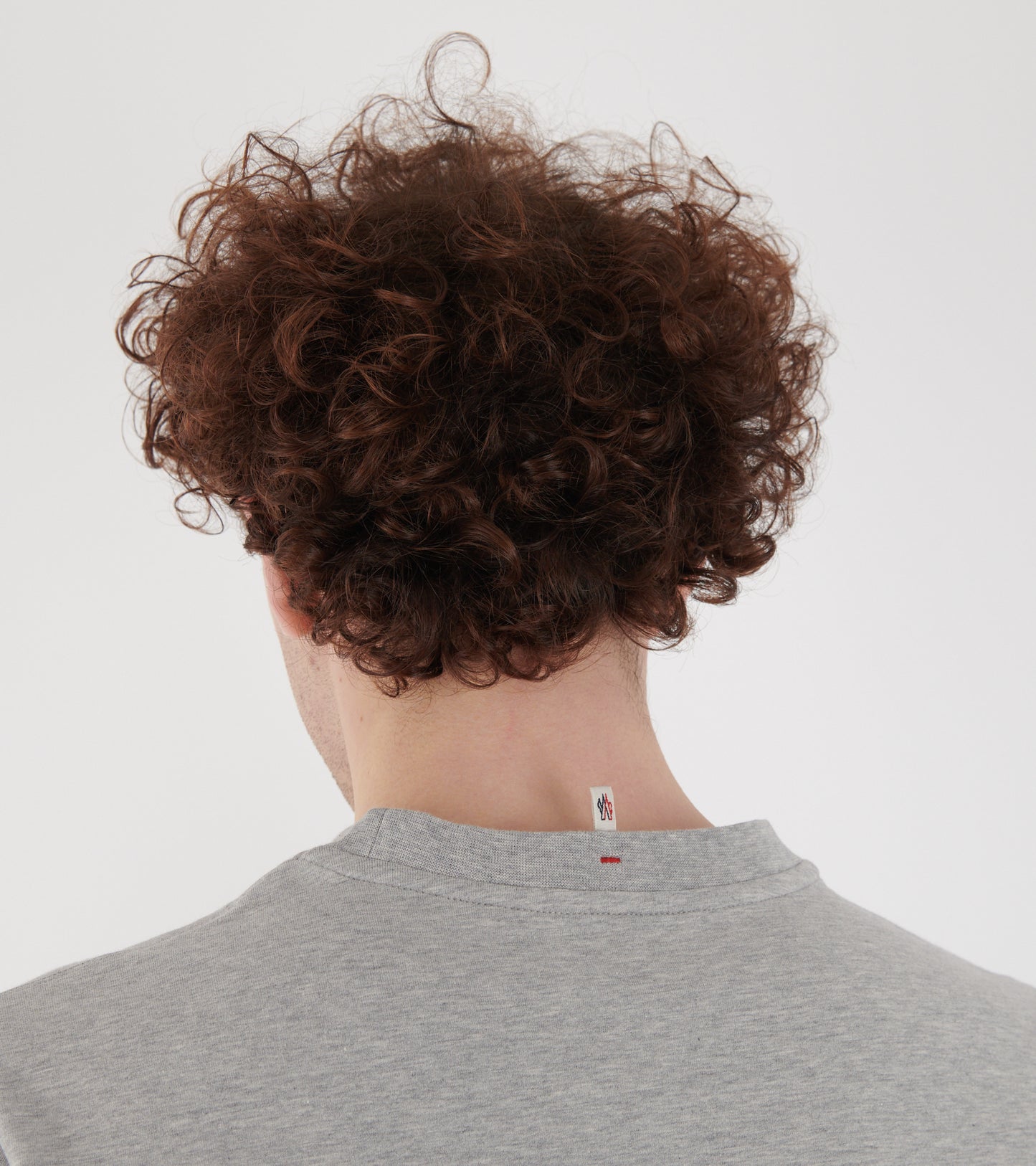 Logo Patch Cotton Blend S/S T-shirt Grey
