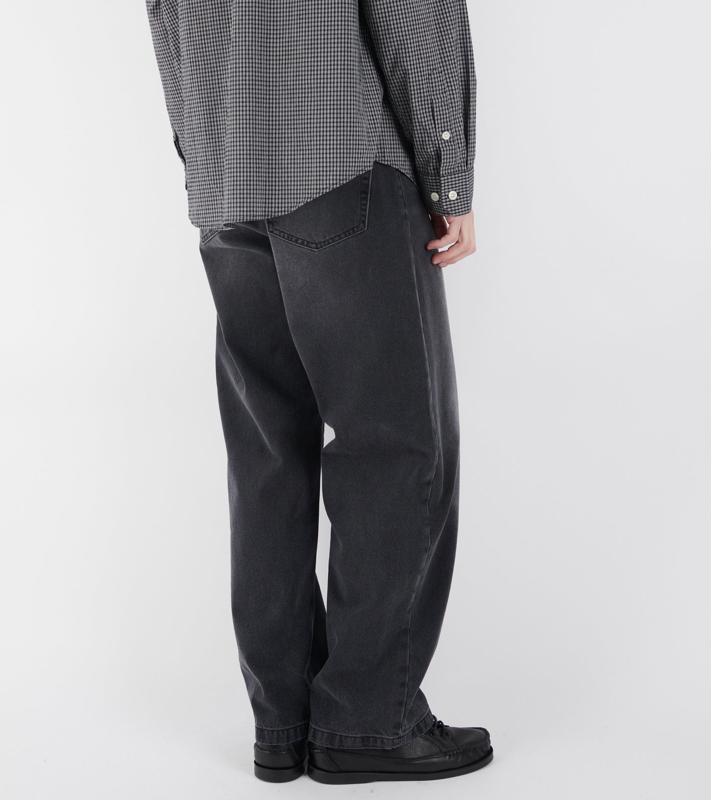 Landon Pant Black Worn Bleached