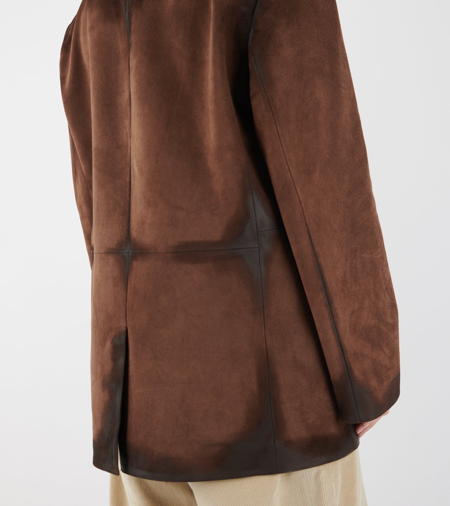 Suede Jacket Cognac Brown