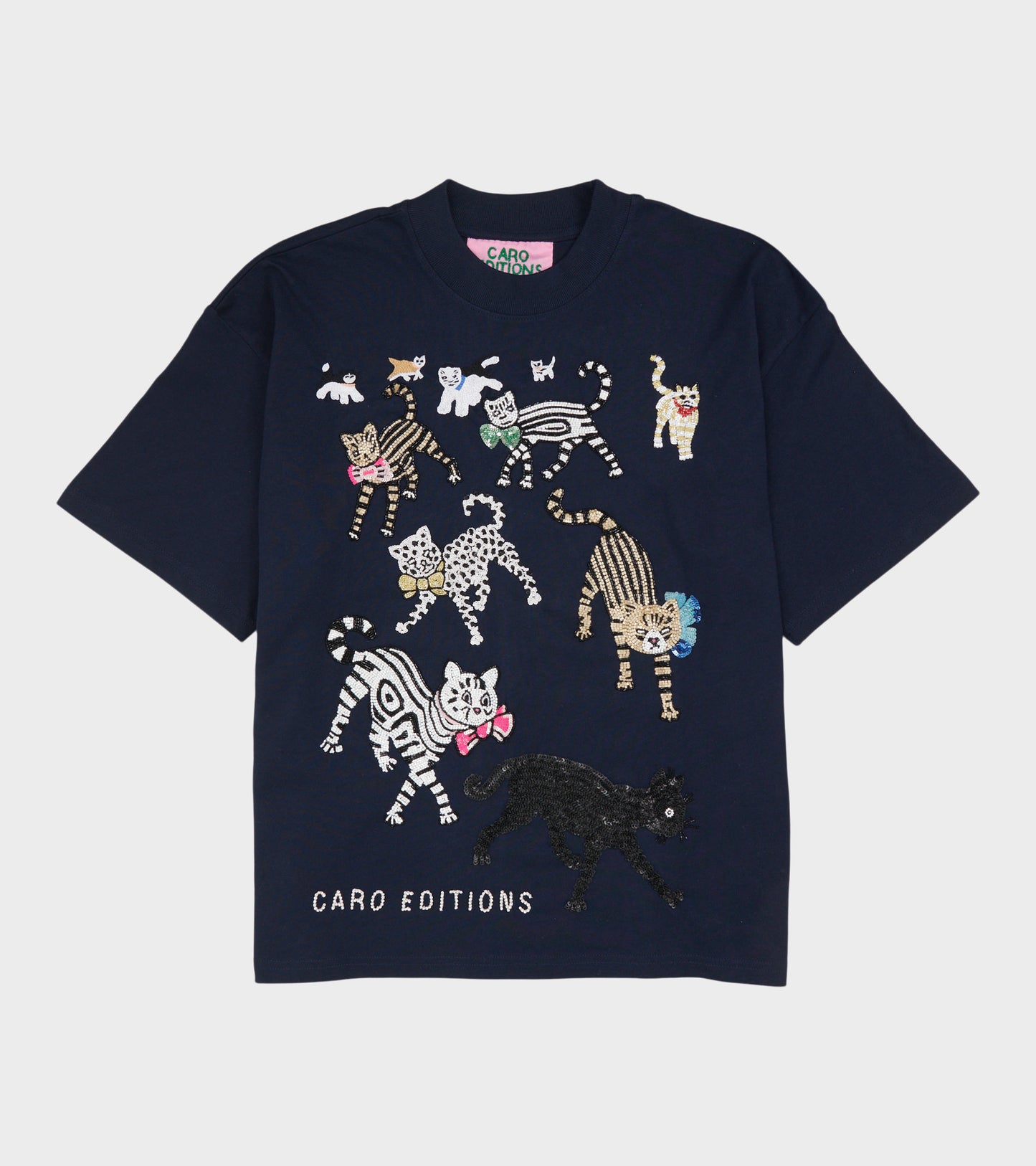 Freddie T-shirt Cats Navy