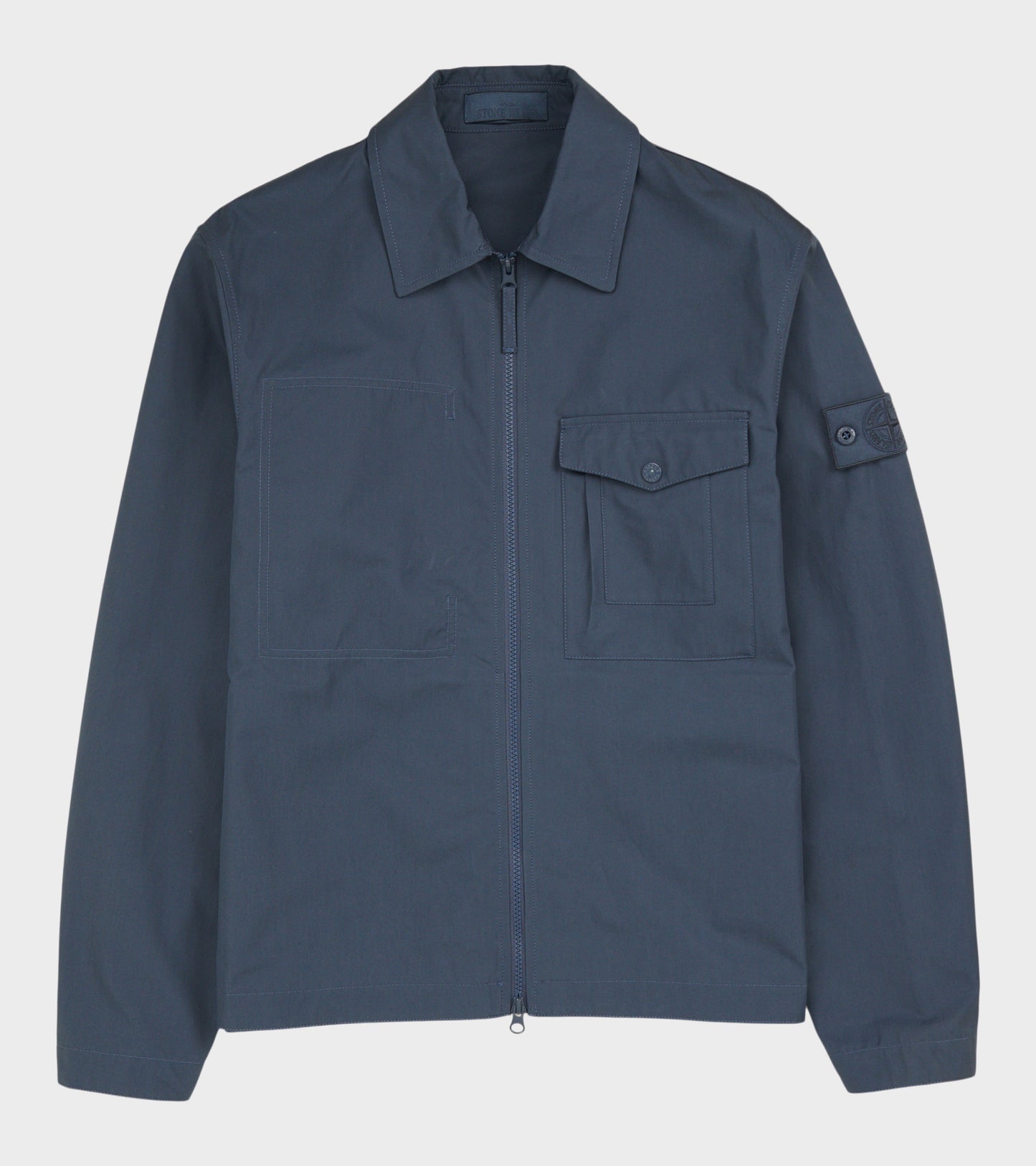 Cotton Ghost Overshirt Dusty Petrol Blue