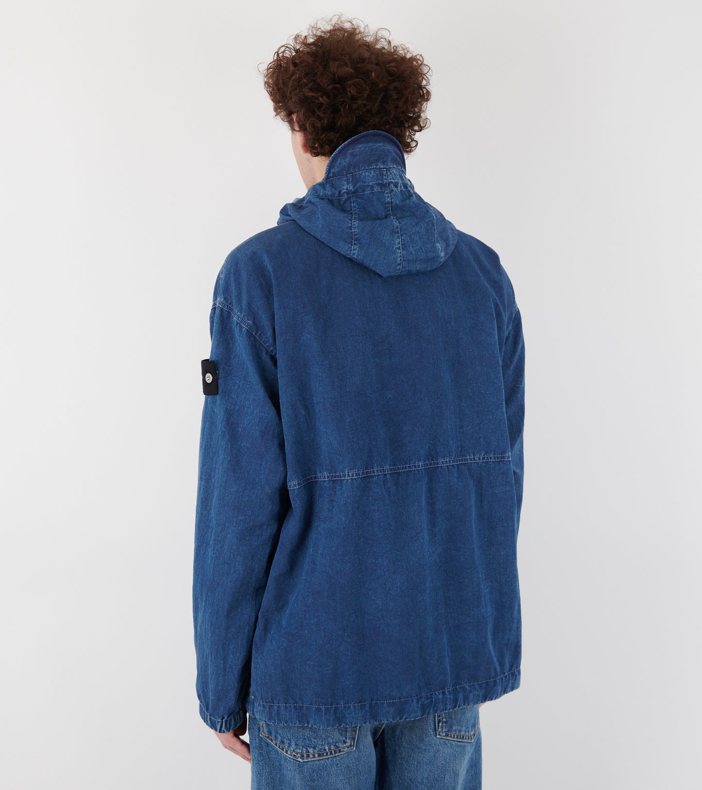Hollow Fibre Nylon Indigo-TC + Marmo Corrosion Jacket Blue
