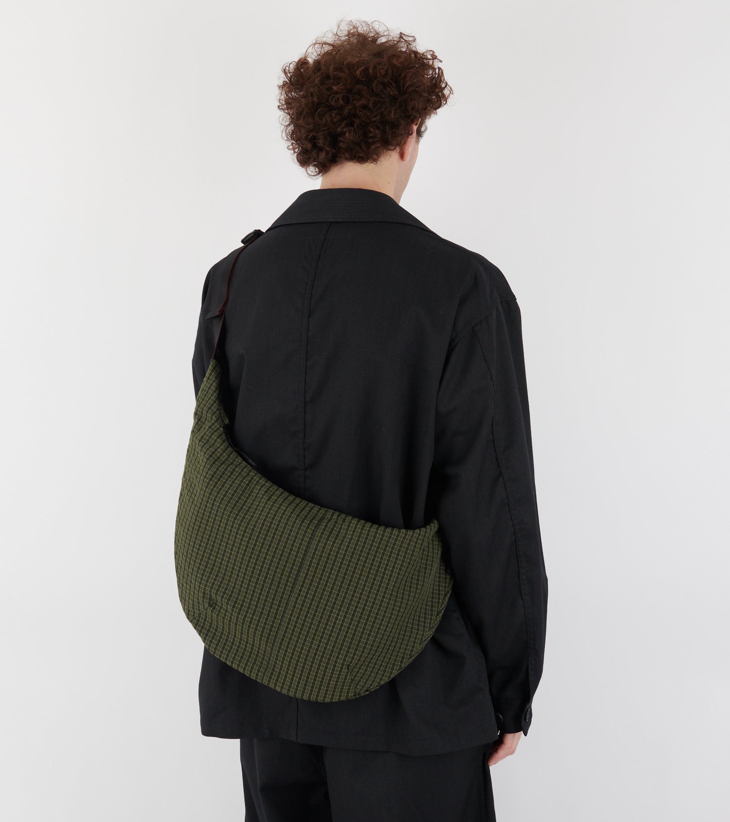Check Shoulder Bag Green Mix