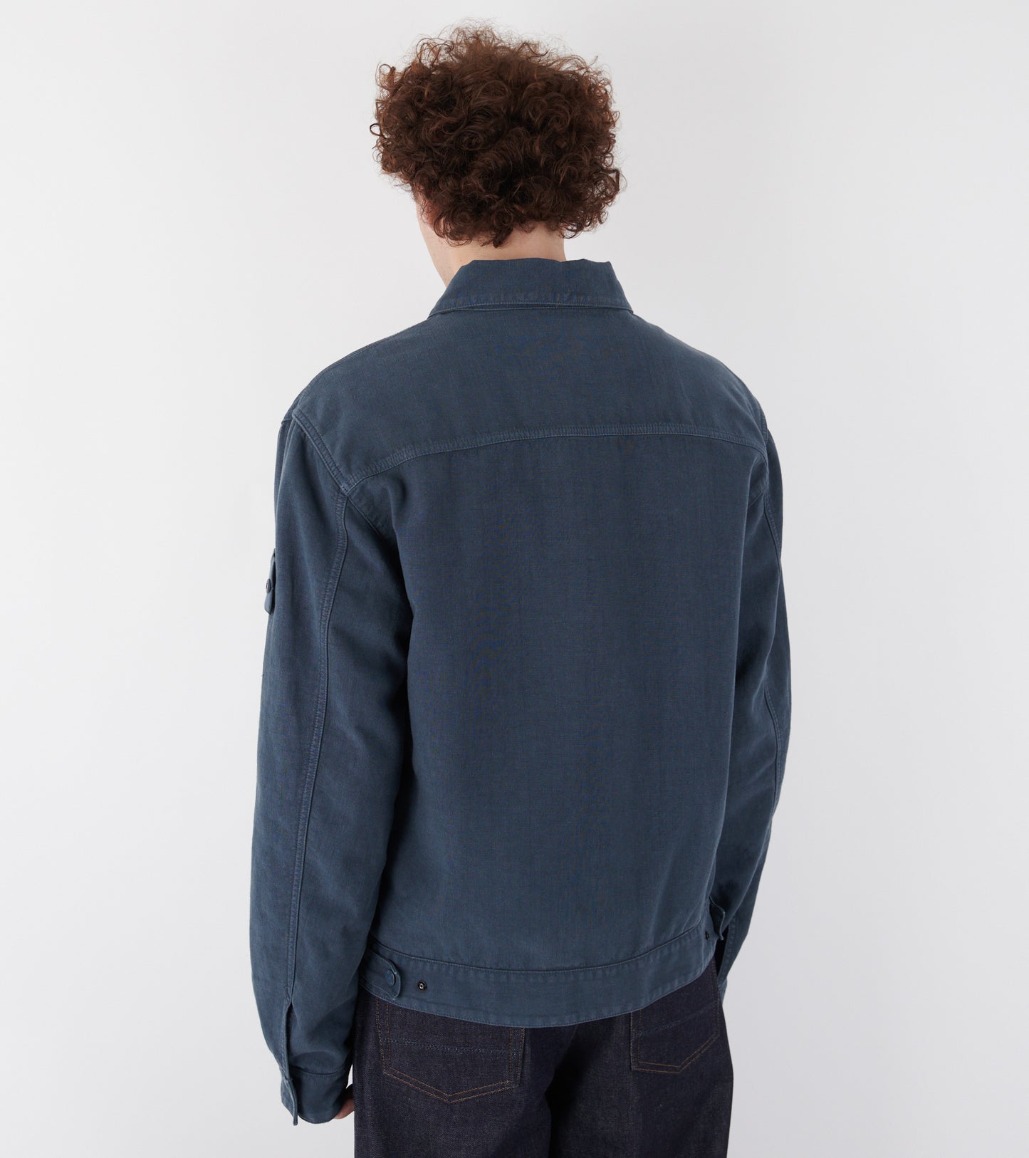 Bonded Linen-TC S.I. Ghost Jacket Dusty Petrol Blue