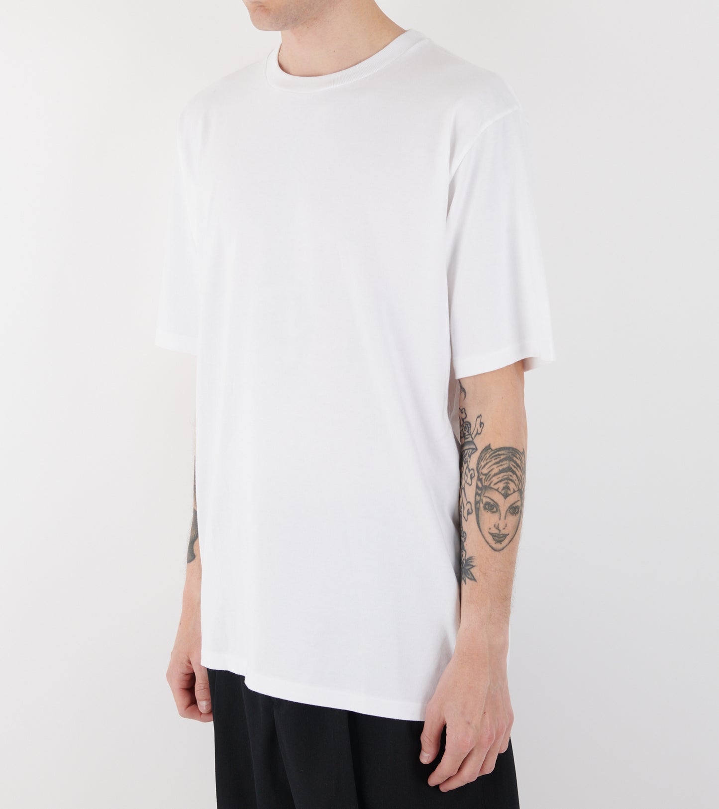 Luster Plaiting Tee White