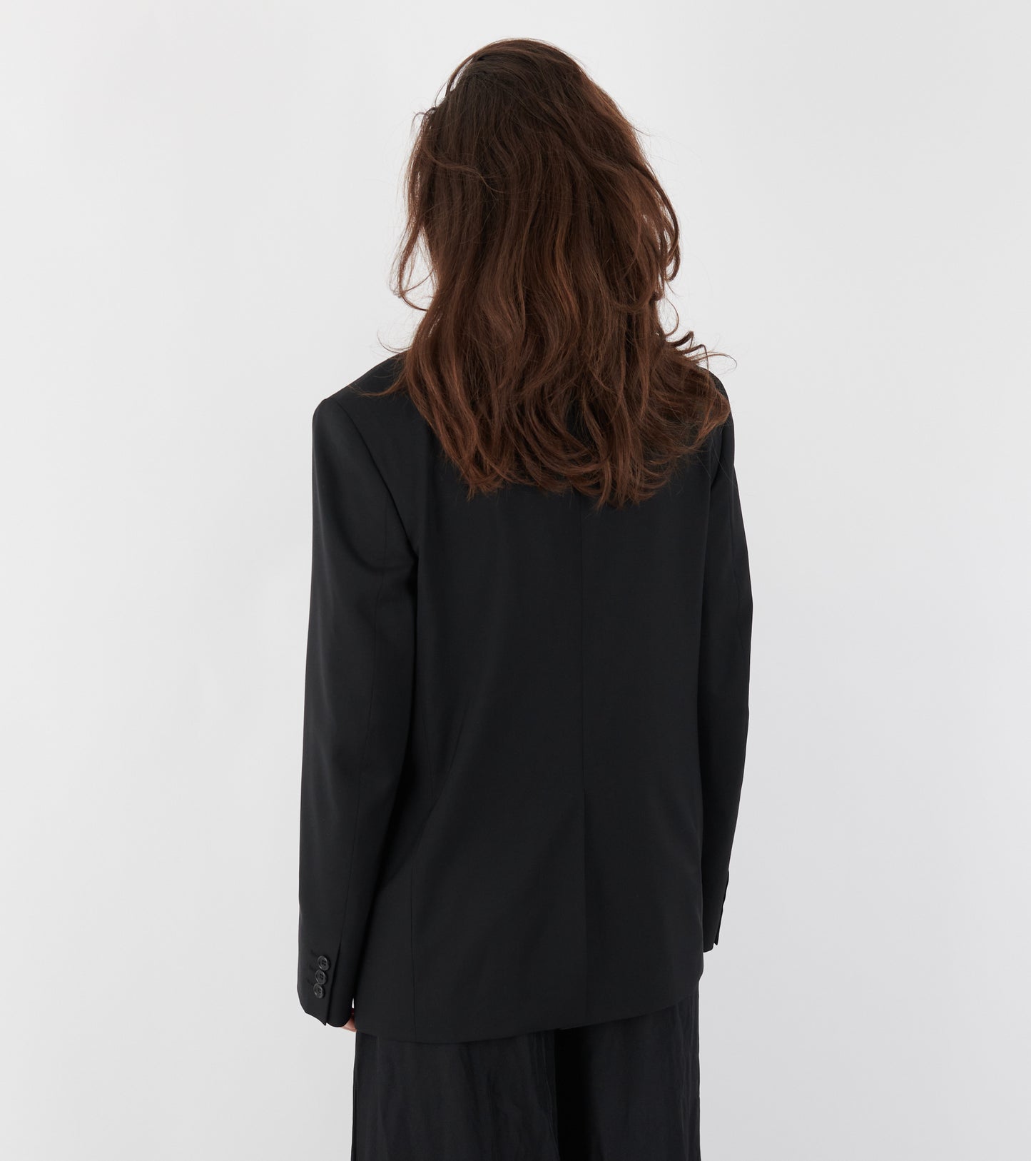 Round Collar Jacket Black