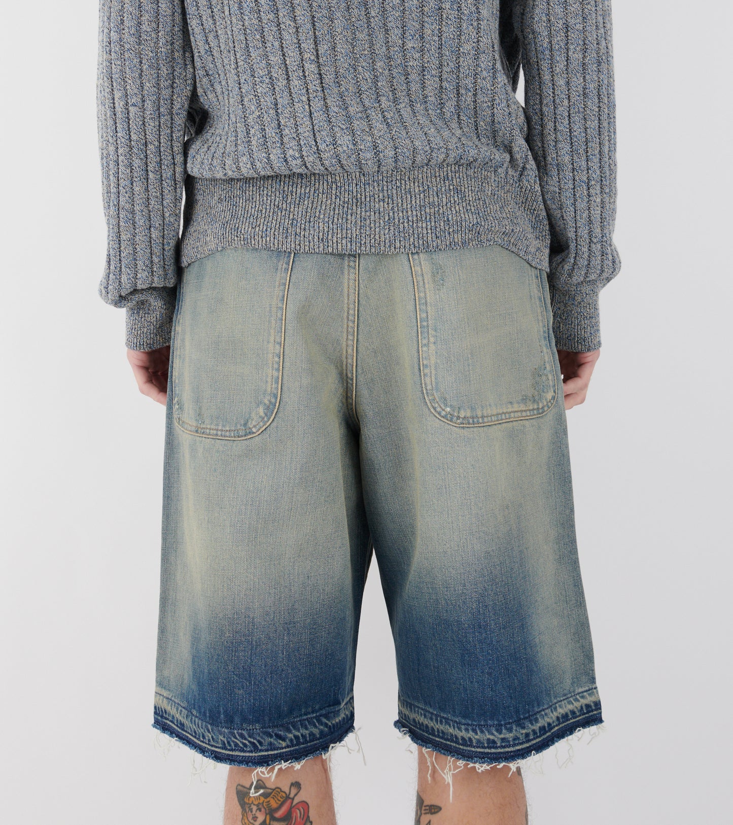 Super Wide Shorts Well Worn Blue