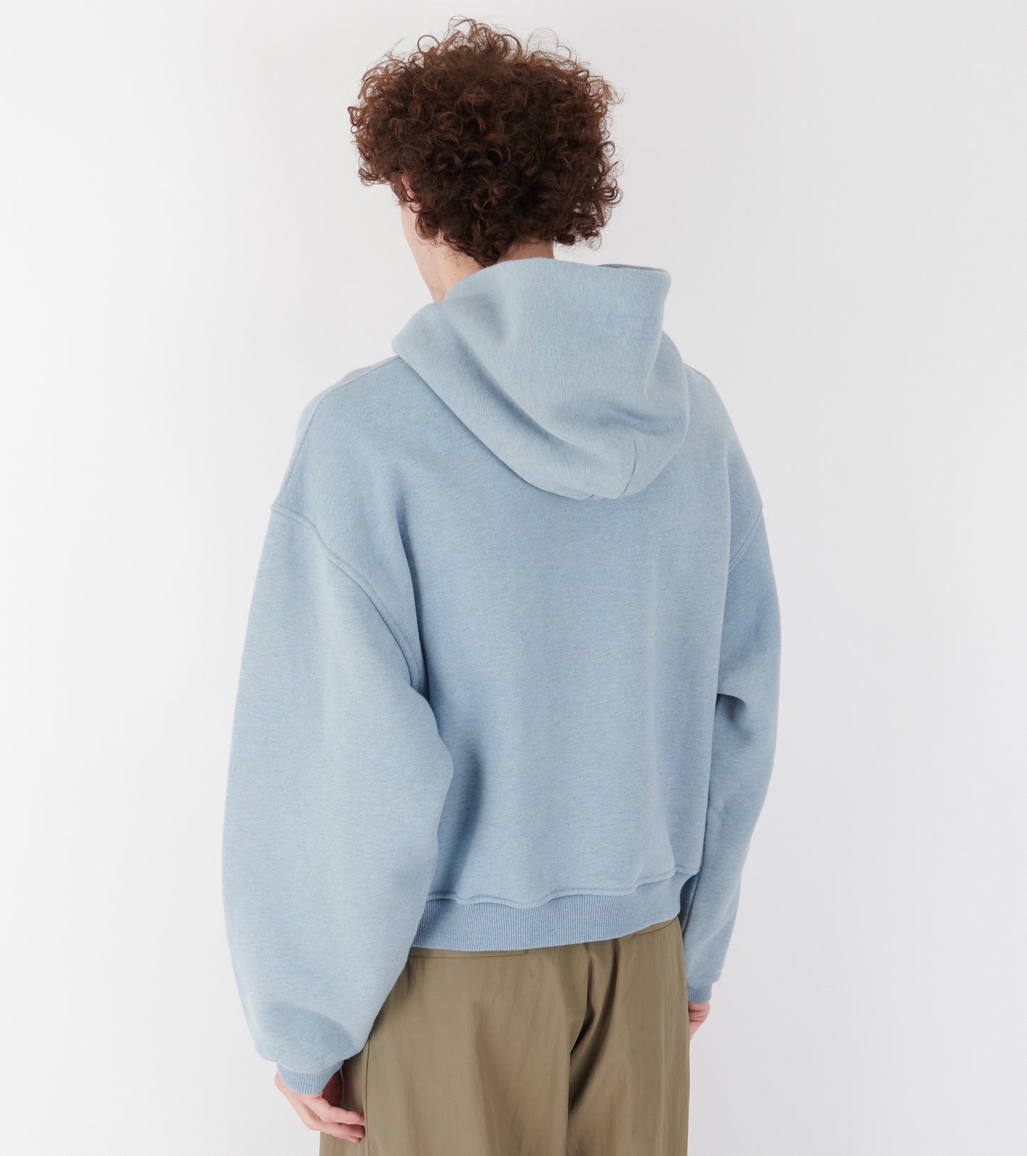 Heathered Hoodie Light Blue