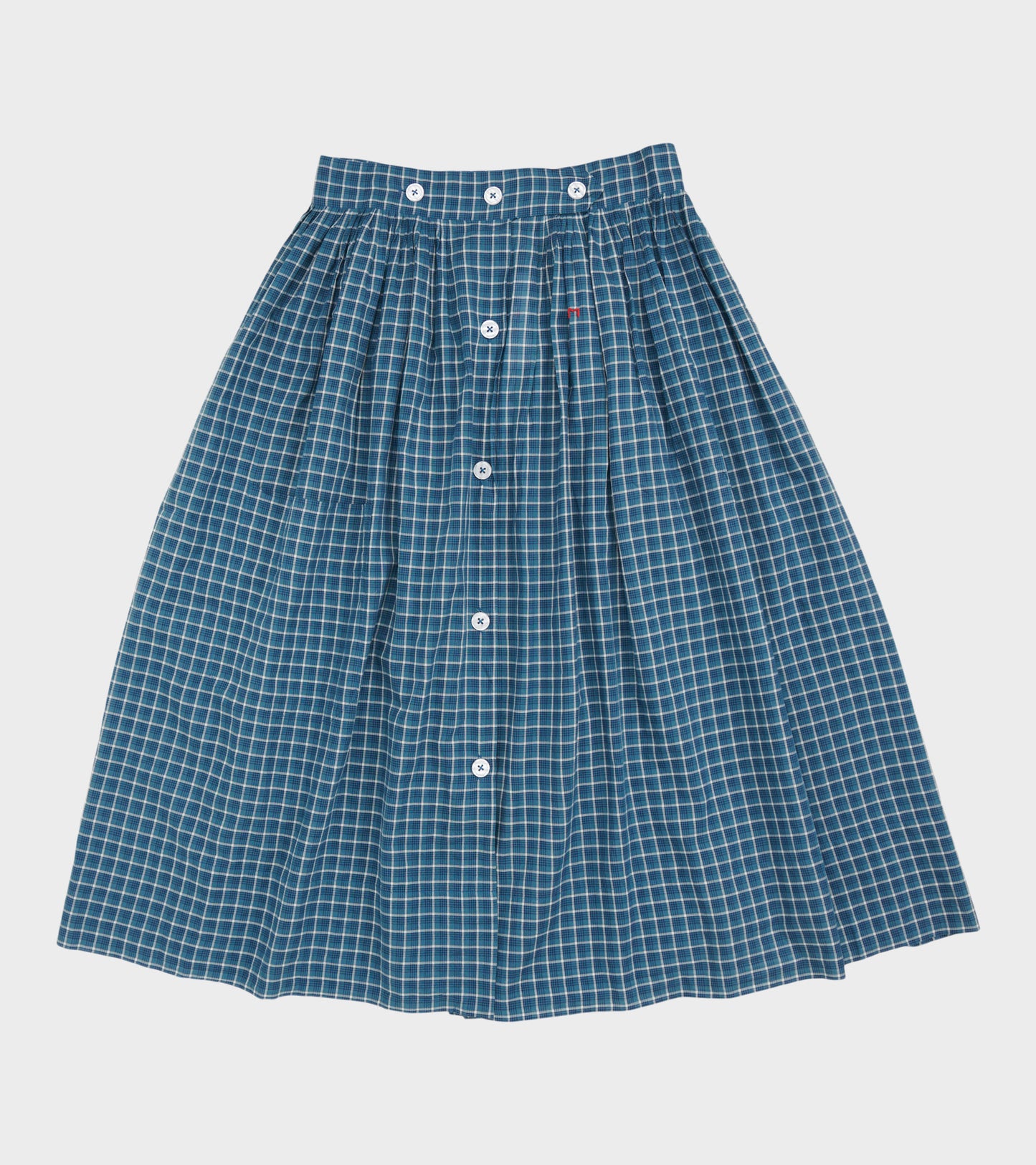Mona Skirt No. 837 Messenger Checks Indigo