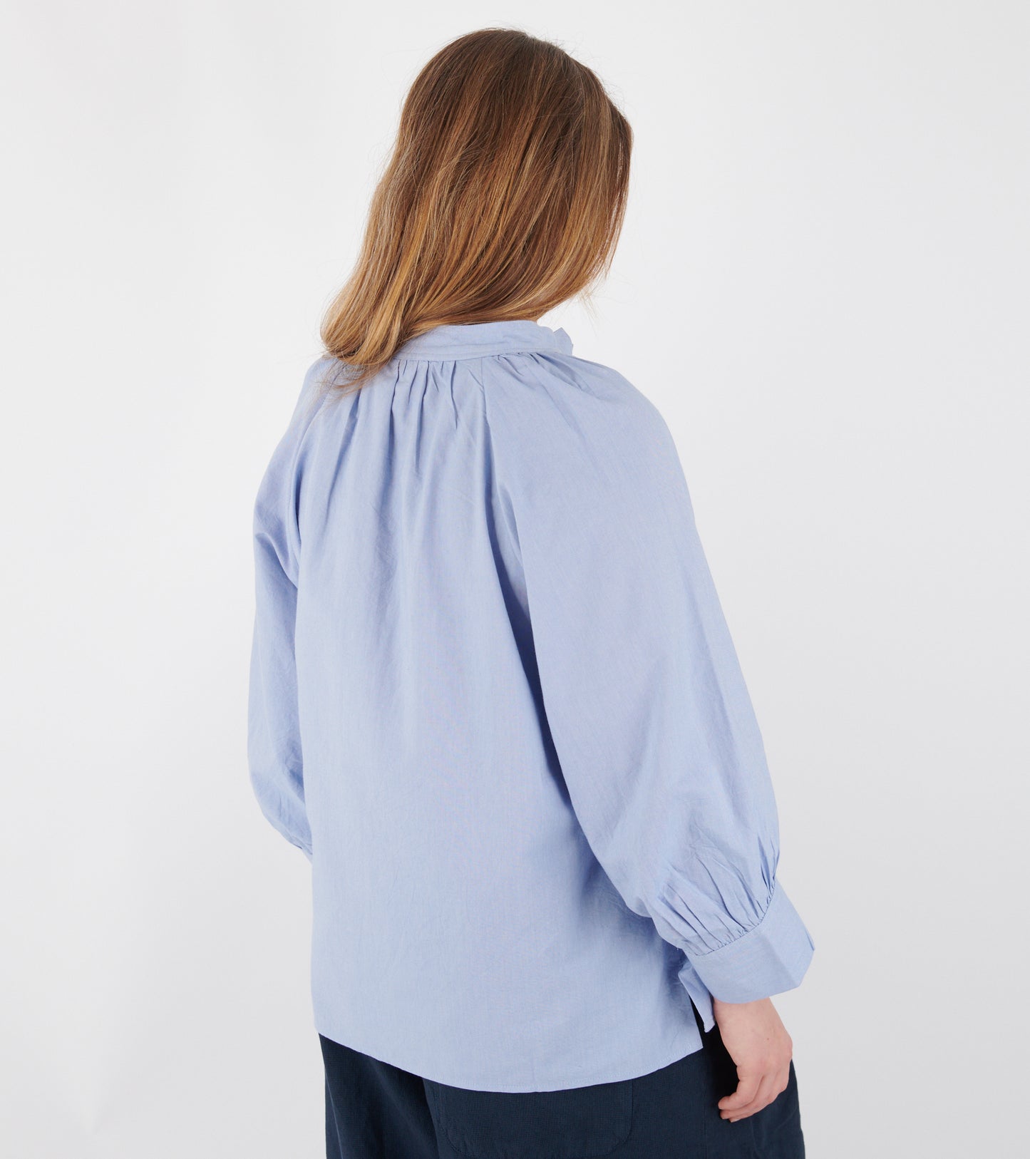 Catrin Cotton Oxford Easy Shirt Chambrey