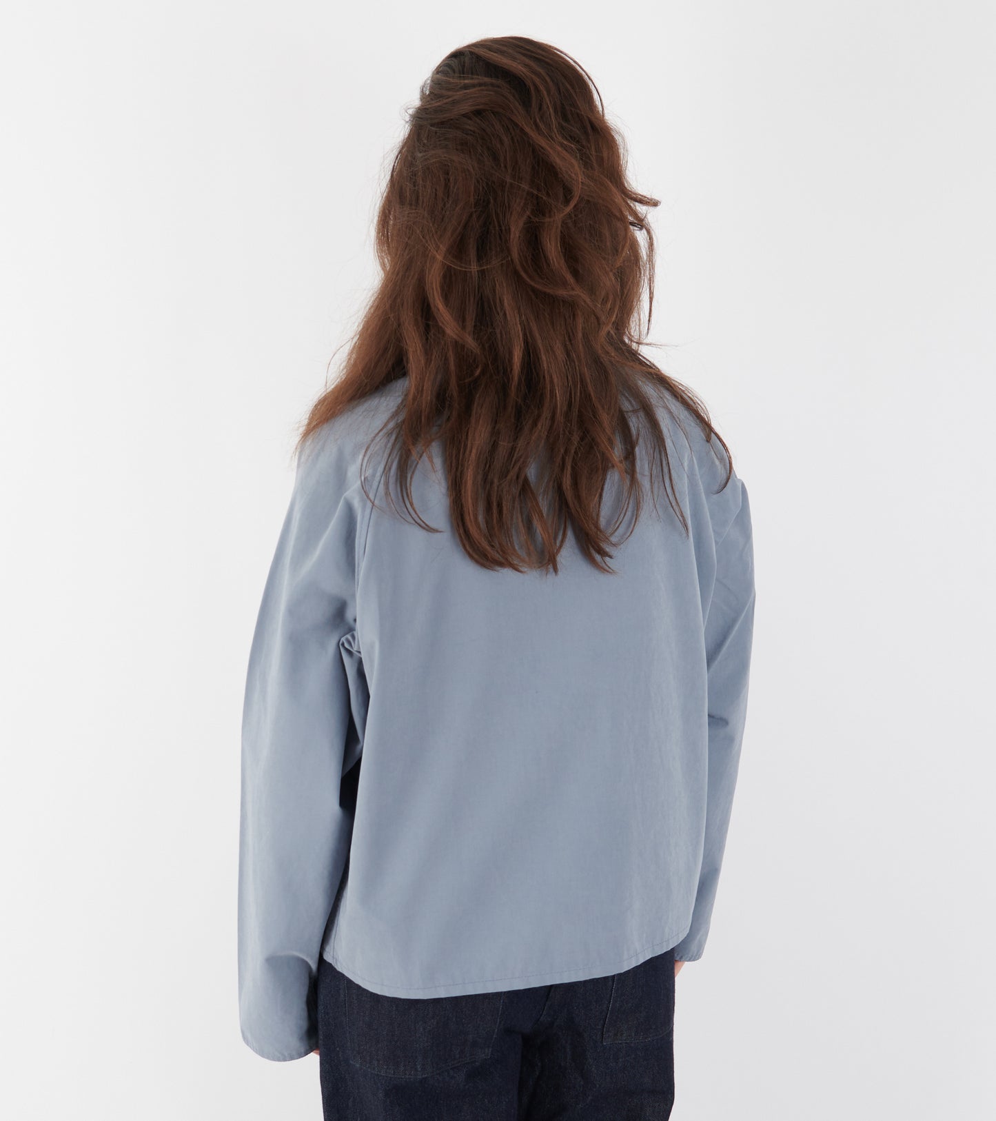 Spey Oversized Casual Jacket Washed Blue