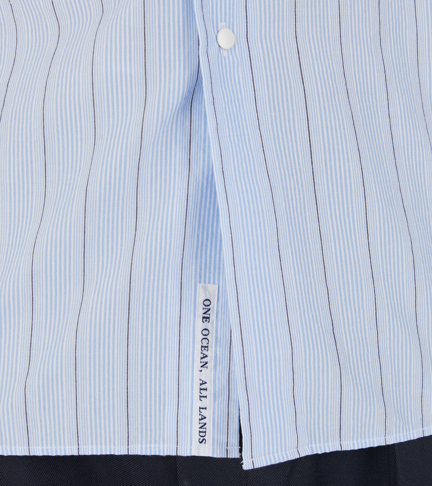 Stripe Wind Shirt Sax