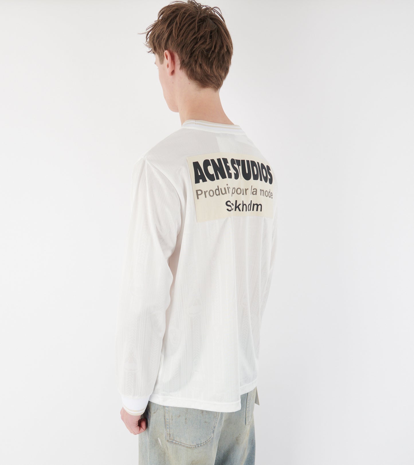 Logo Sports Jersey Top White