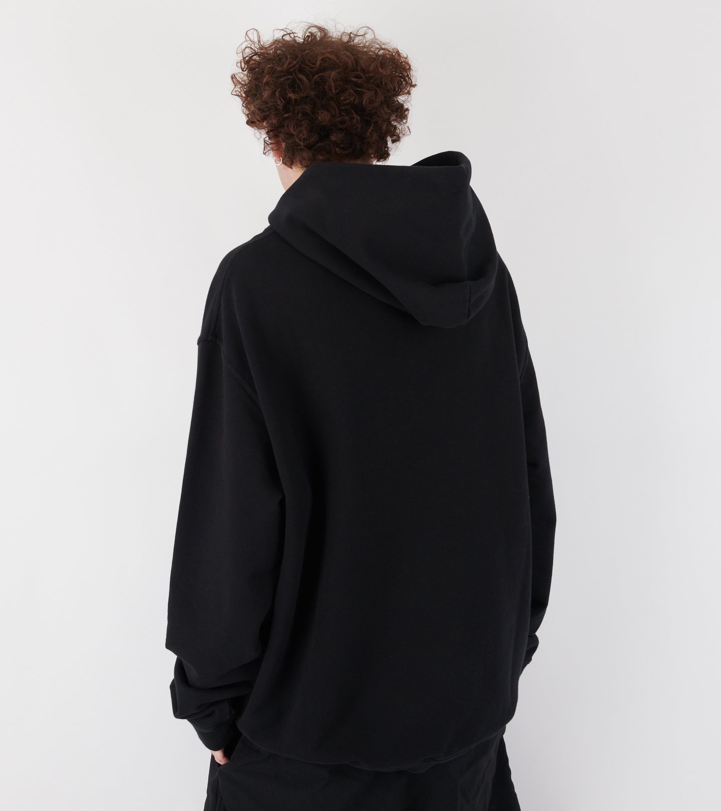 Relaxed Logo Hoodie Black
