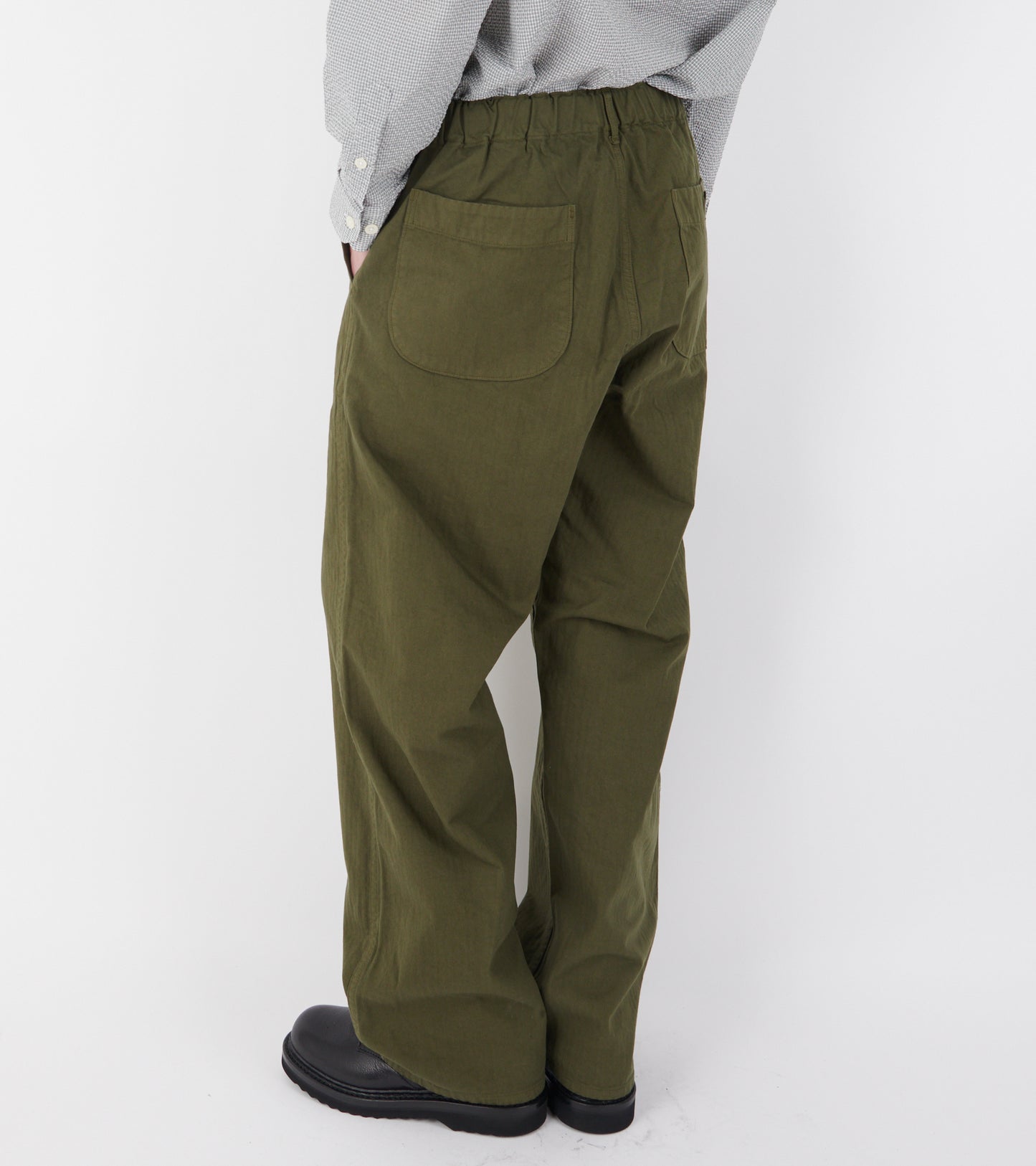 French Work Pants Army Green