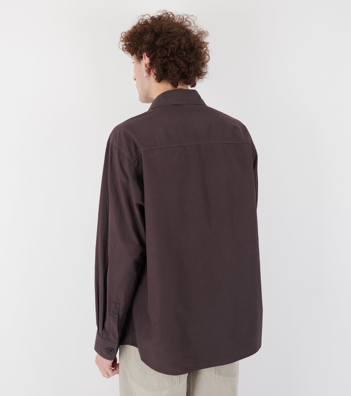 Garment Dyed Finx Shuttle Weather Shirt Dark Brown
