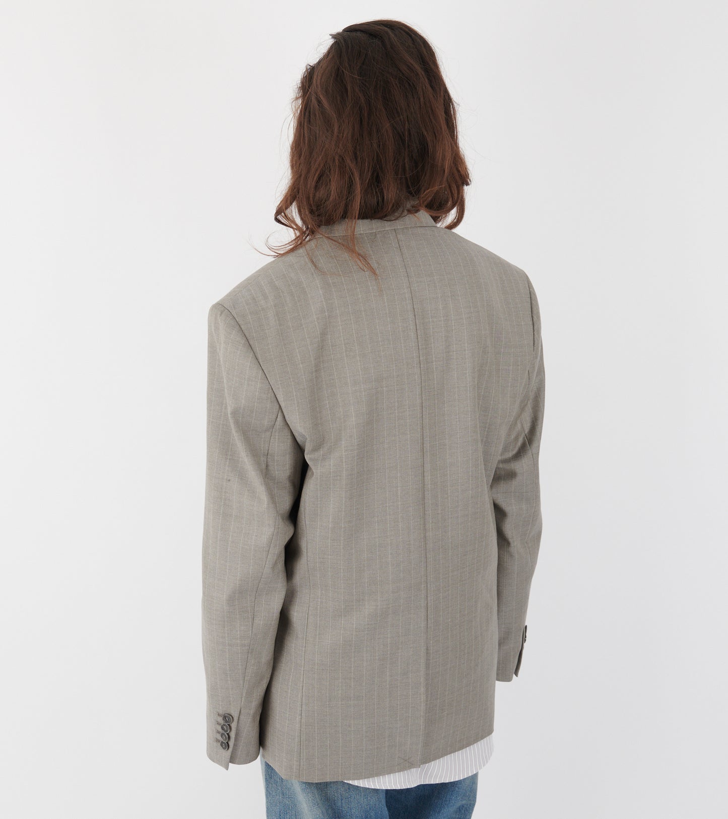Layered Suit Jacket Warm Grey