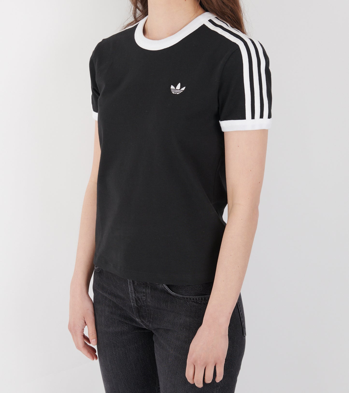 3 Stripes Slim Tee Black/White